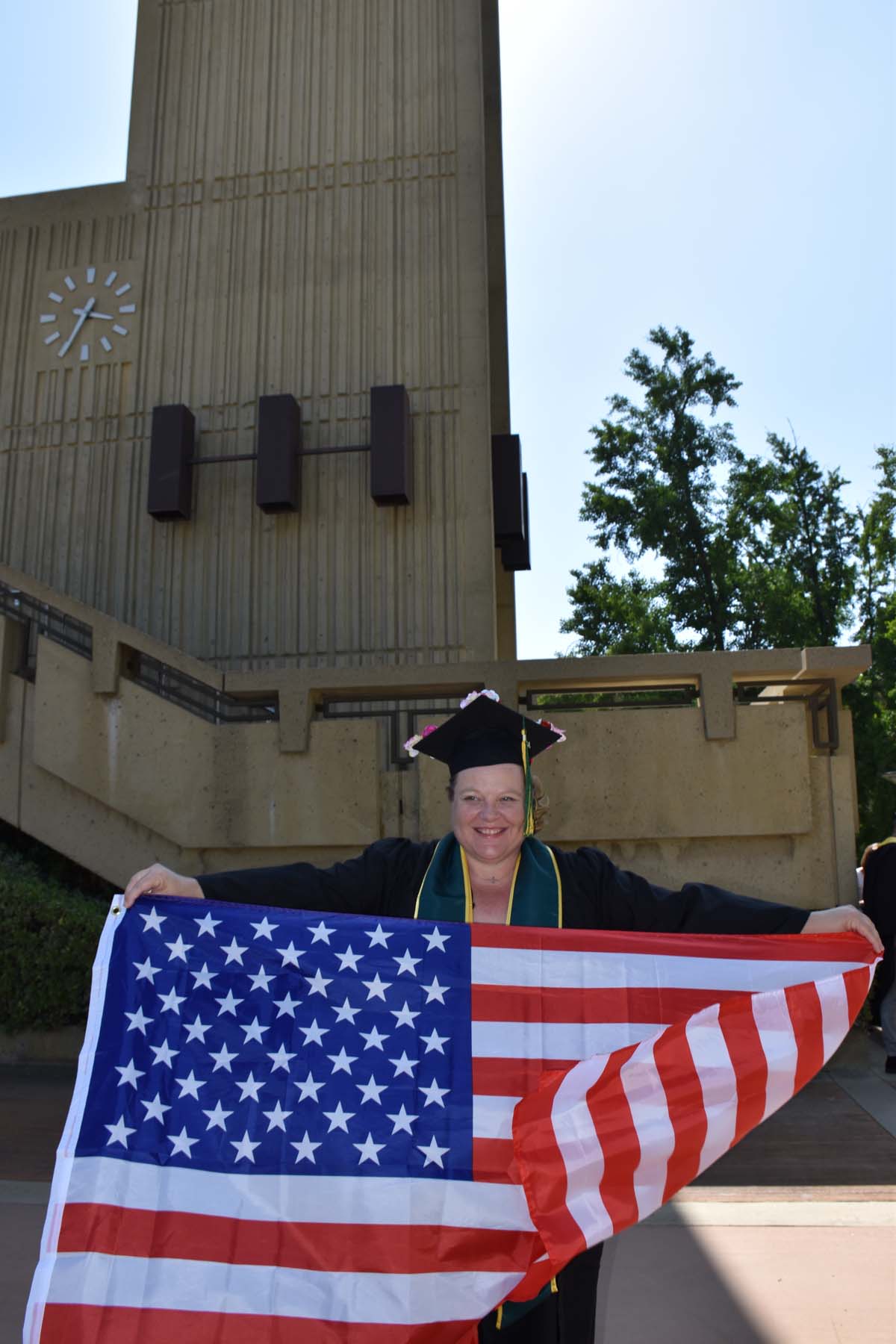 People enjoying Commencement