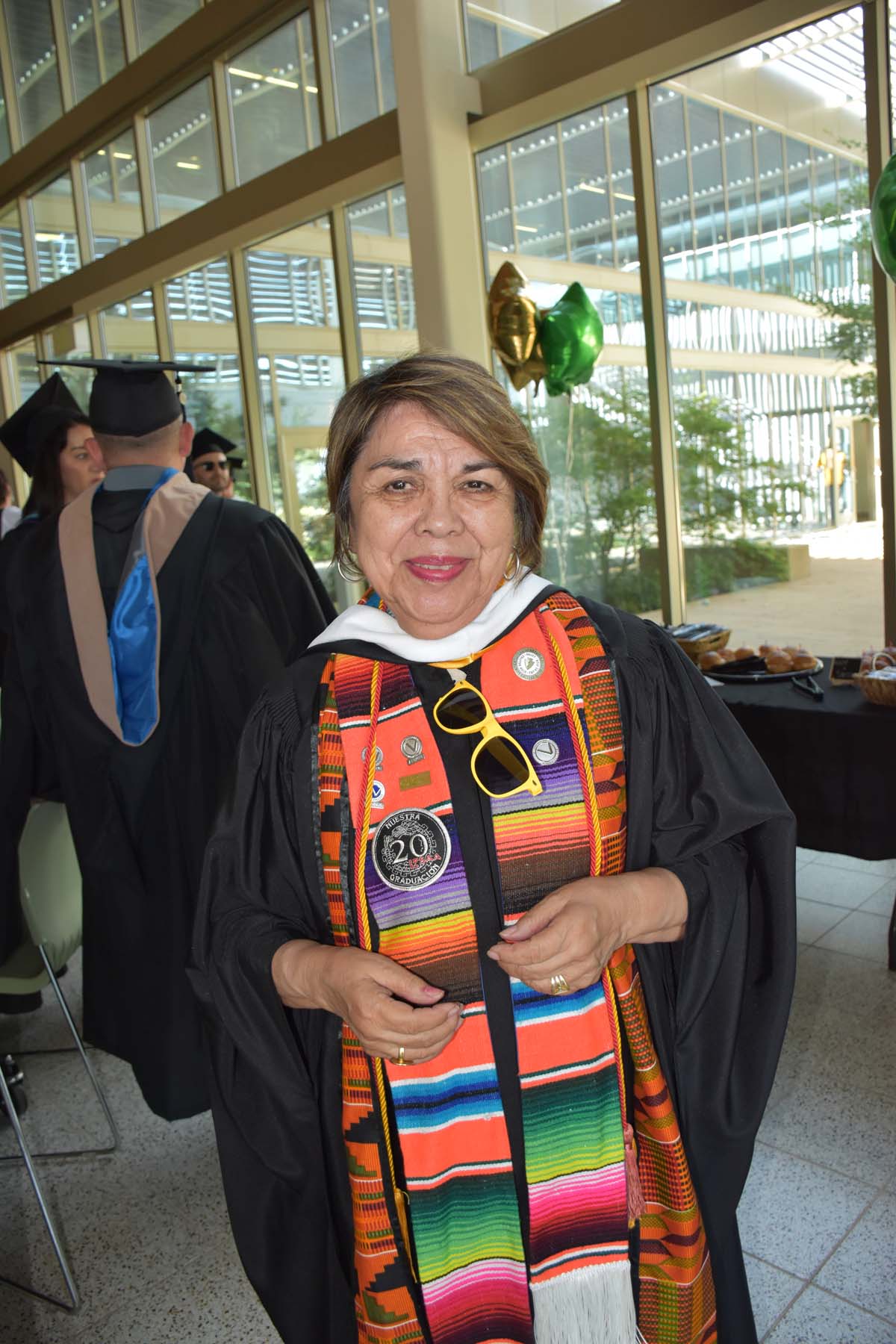 People enjoying Commencement