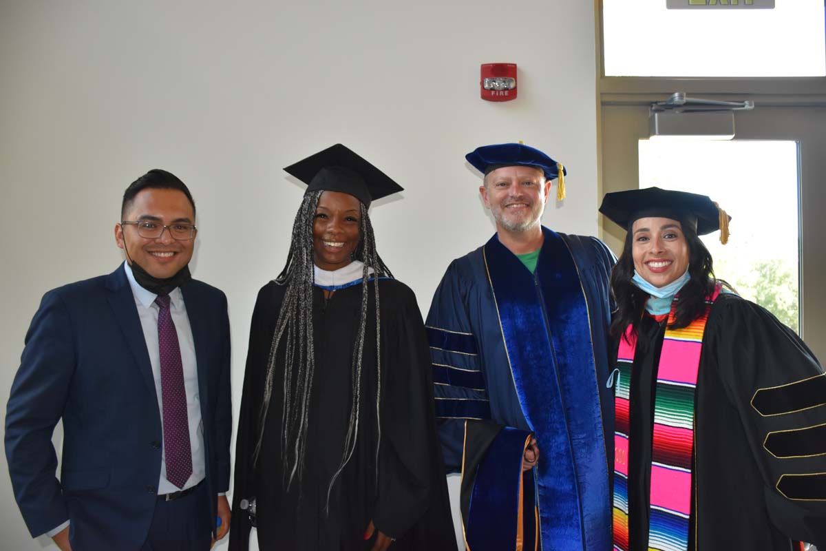 People enjoying Commencement