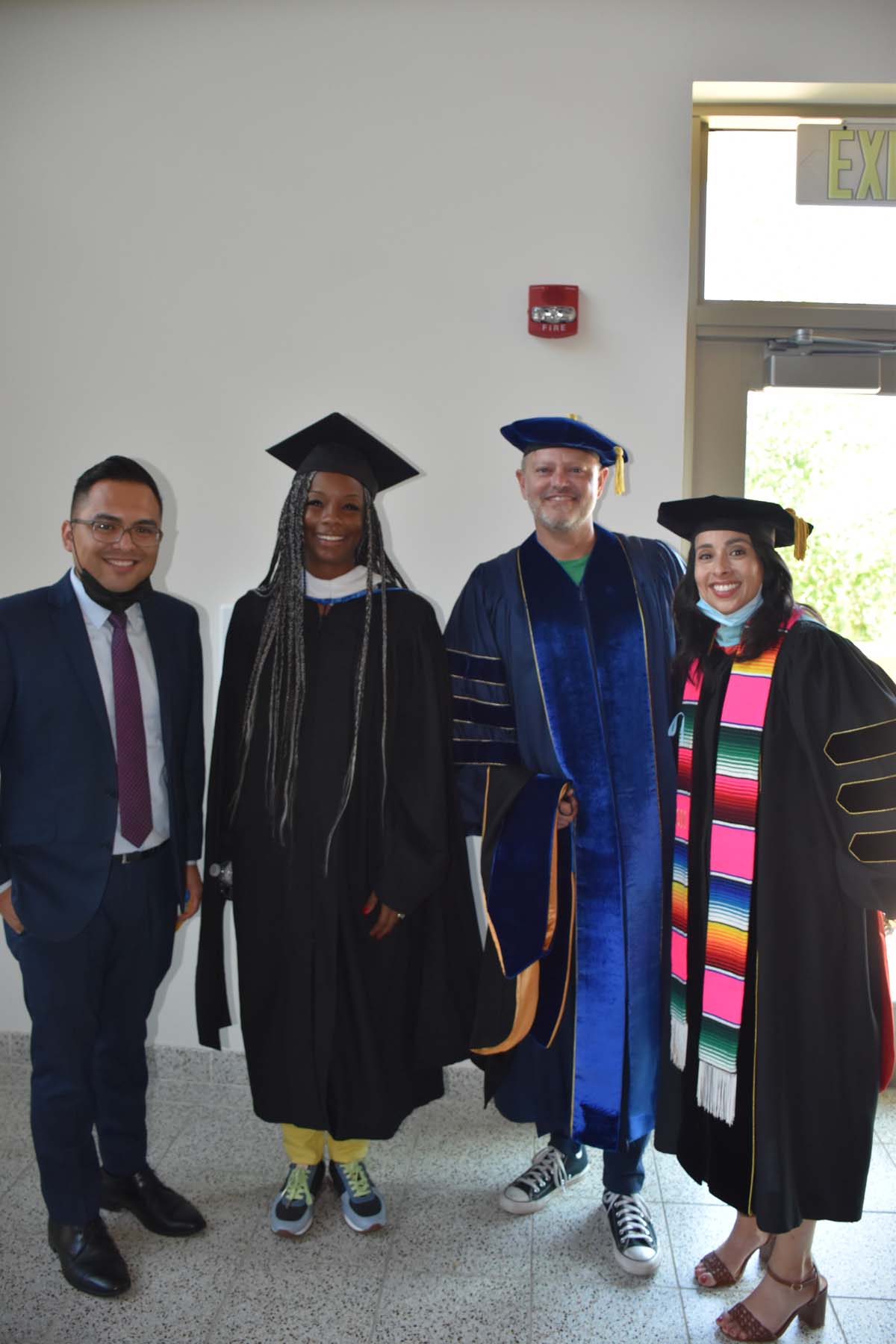 People enjoying Commencement