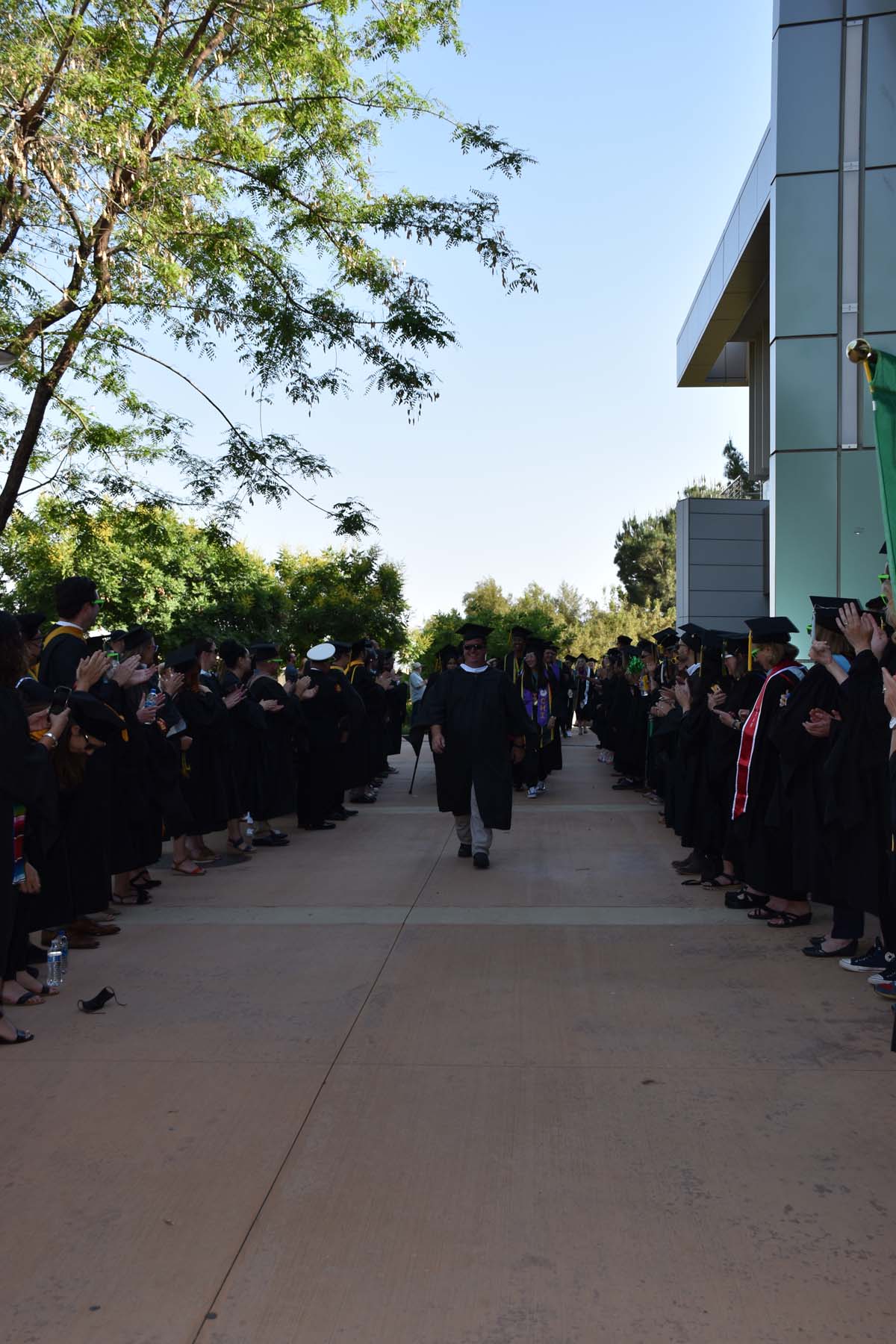 People enjoying Commencement