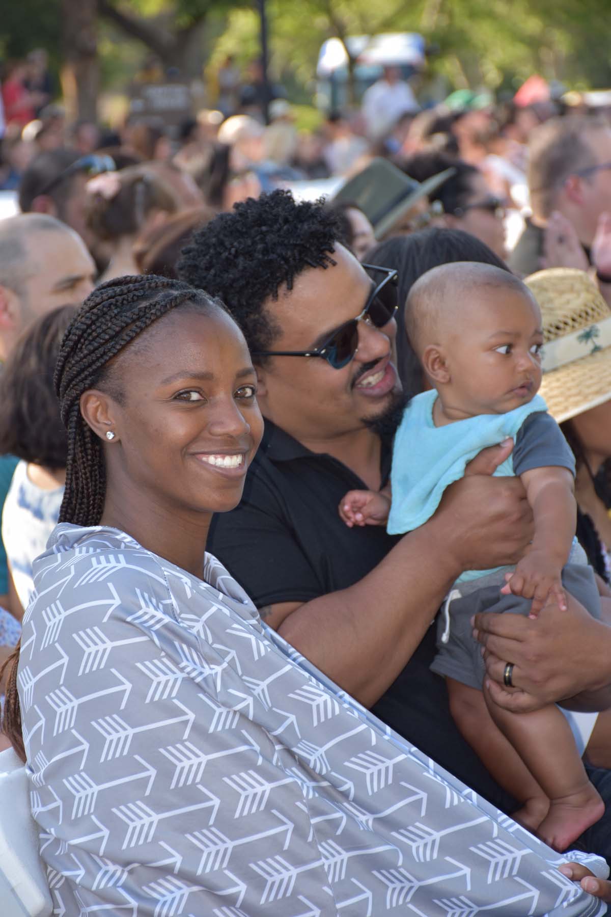 People enjoying Commencement