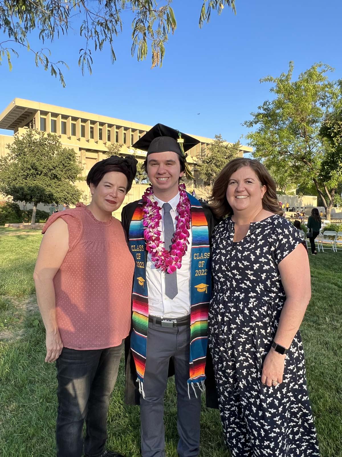 People enjoying Commencement