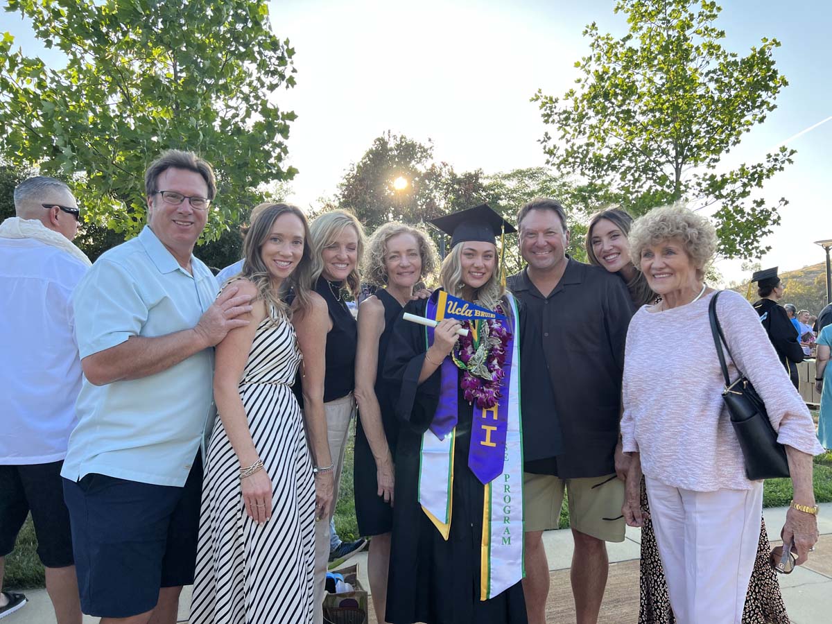 People enjoying Commencement