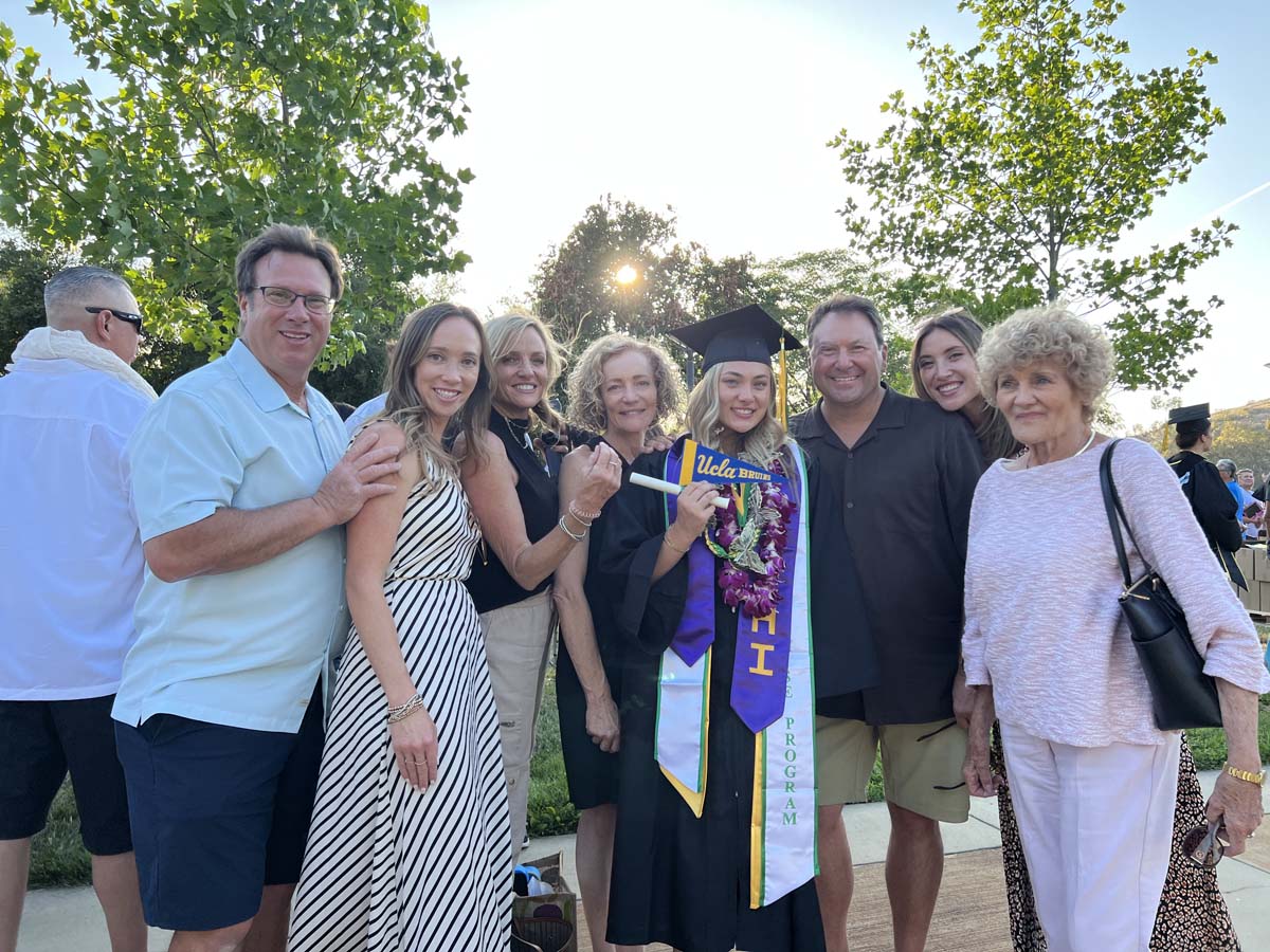 People enjoying Commencement