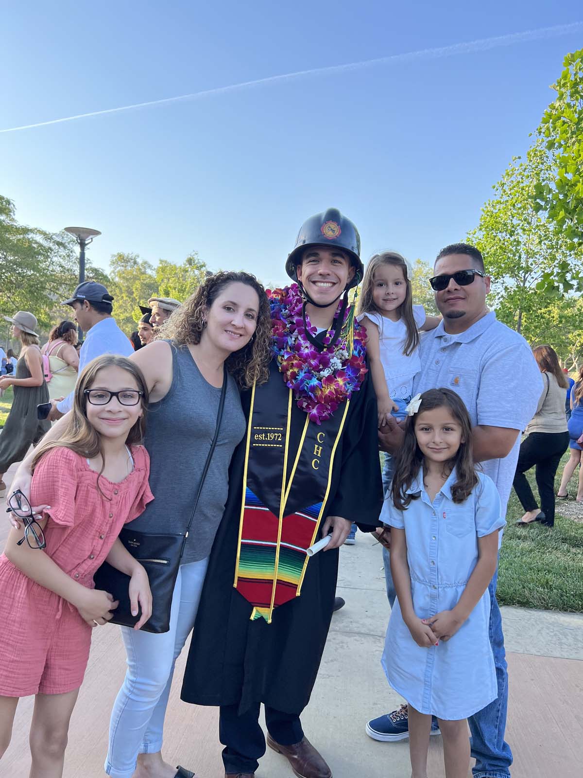 People enjoying Commencement