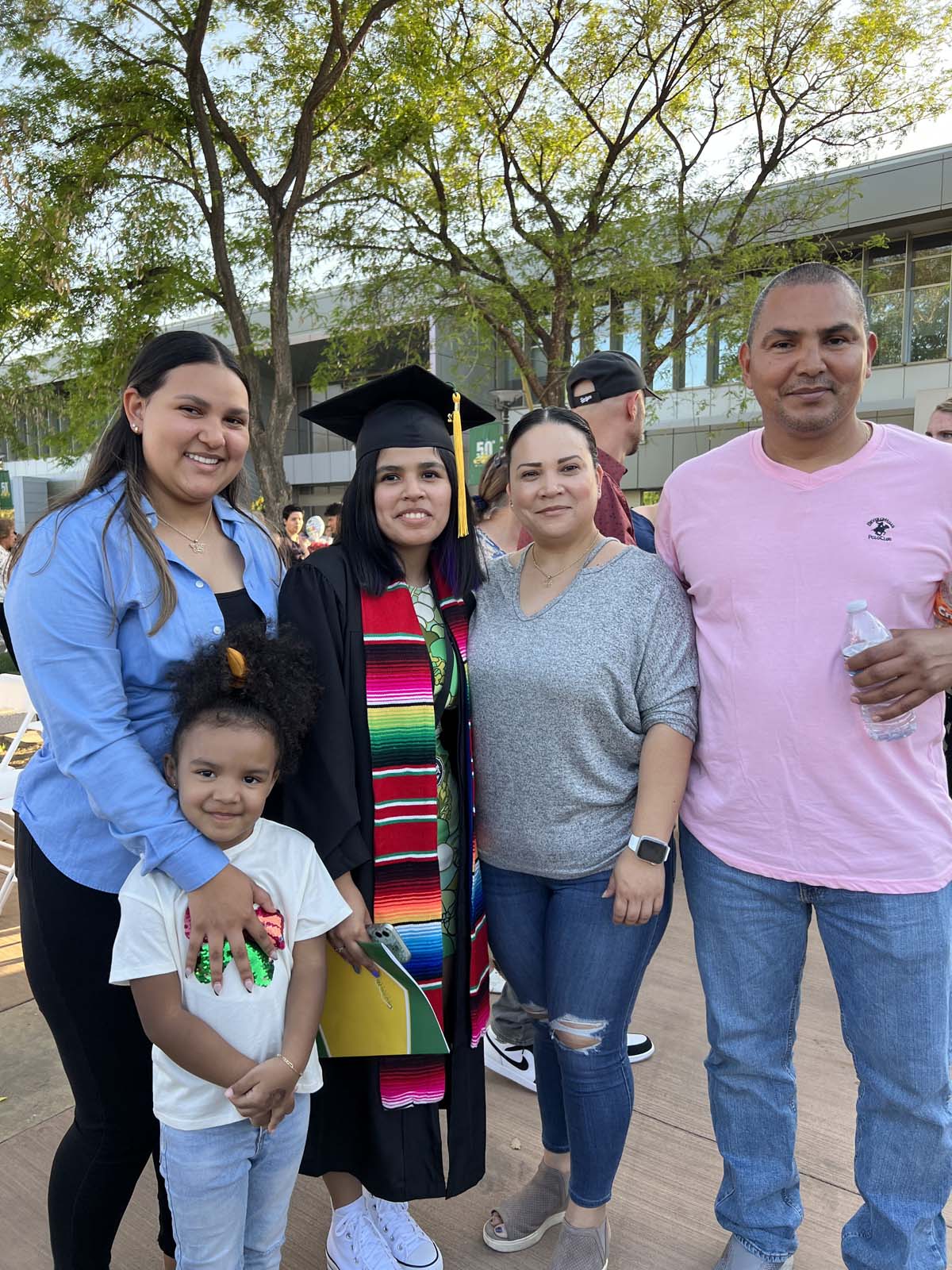 People enjoying Commencement