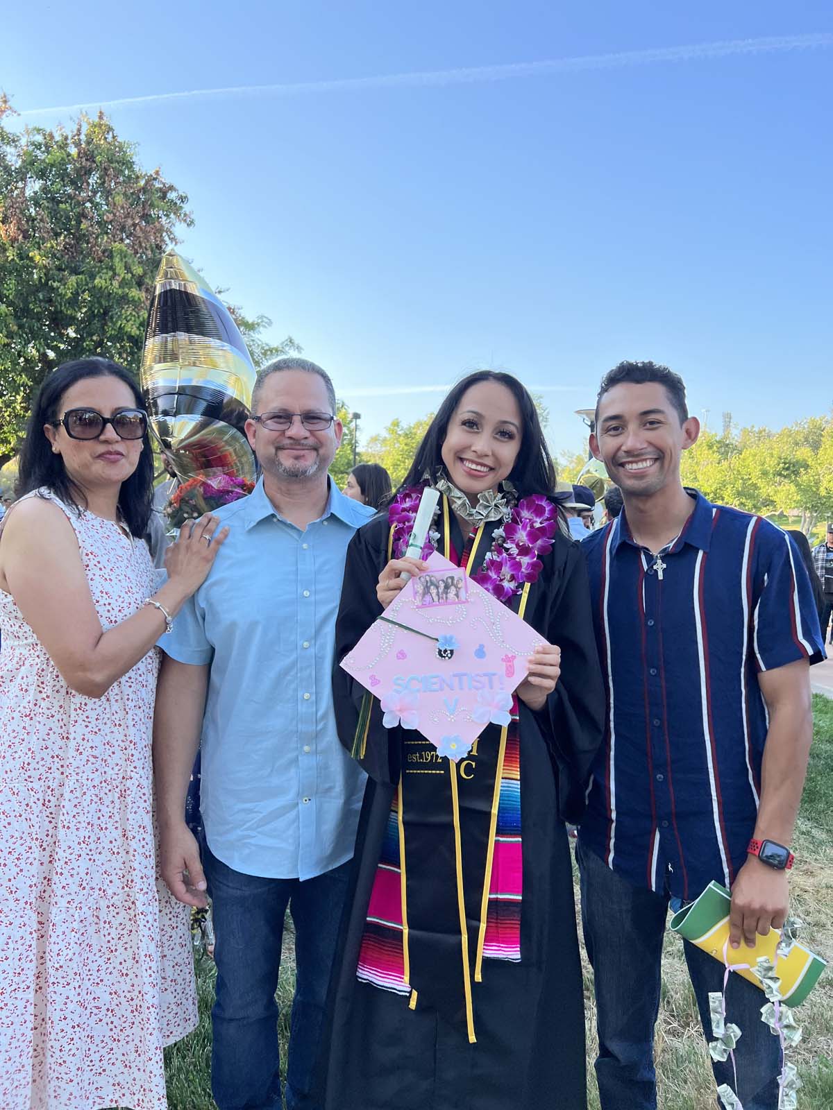 People enjoying Commencement