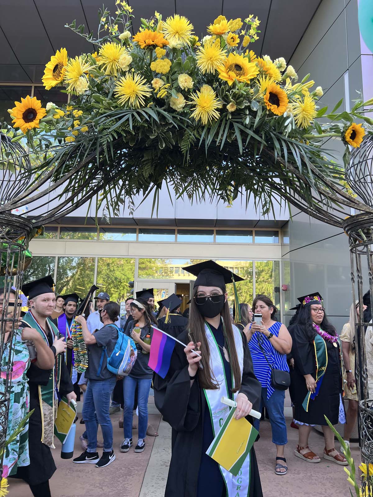 People enjoying Commencement