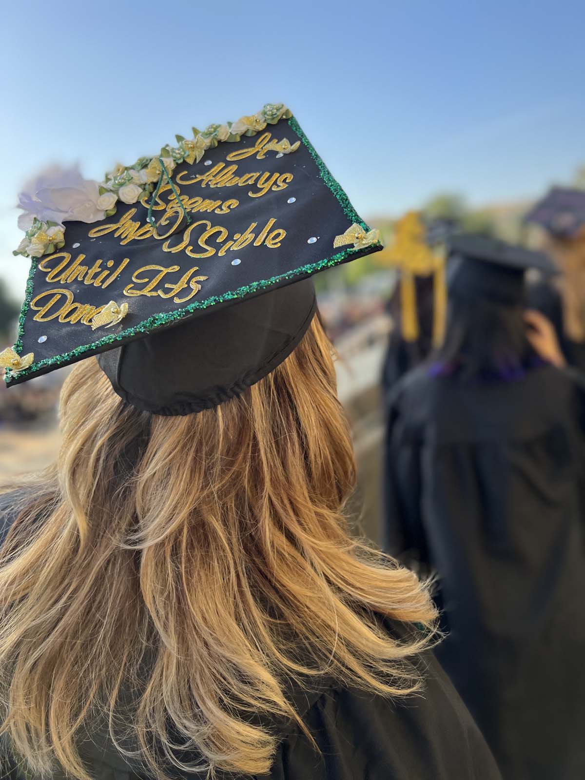 People enjoying Commencement