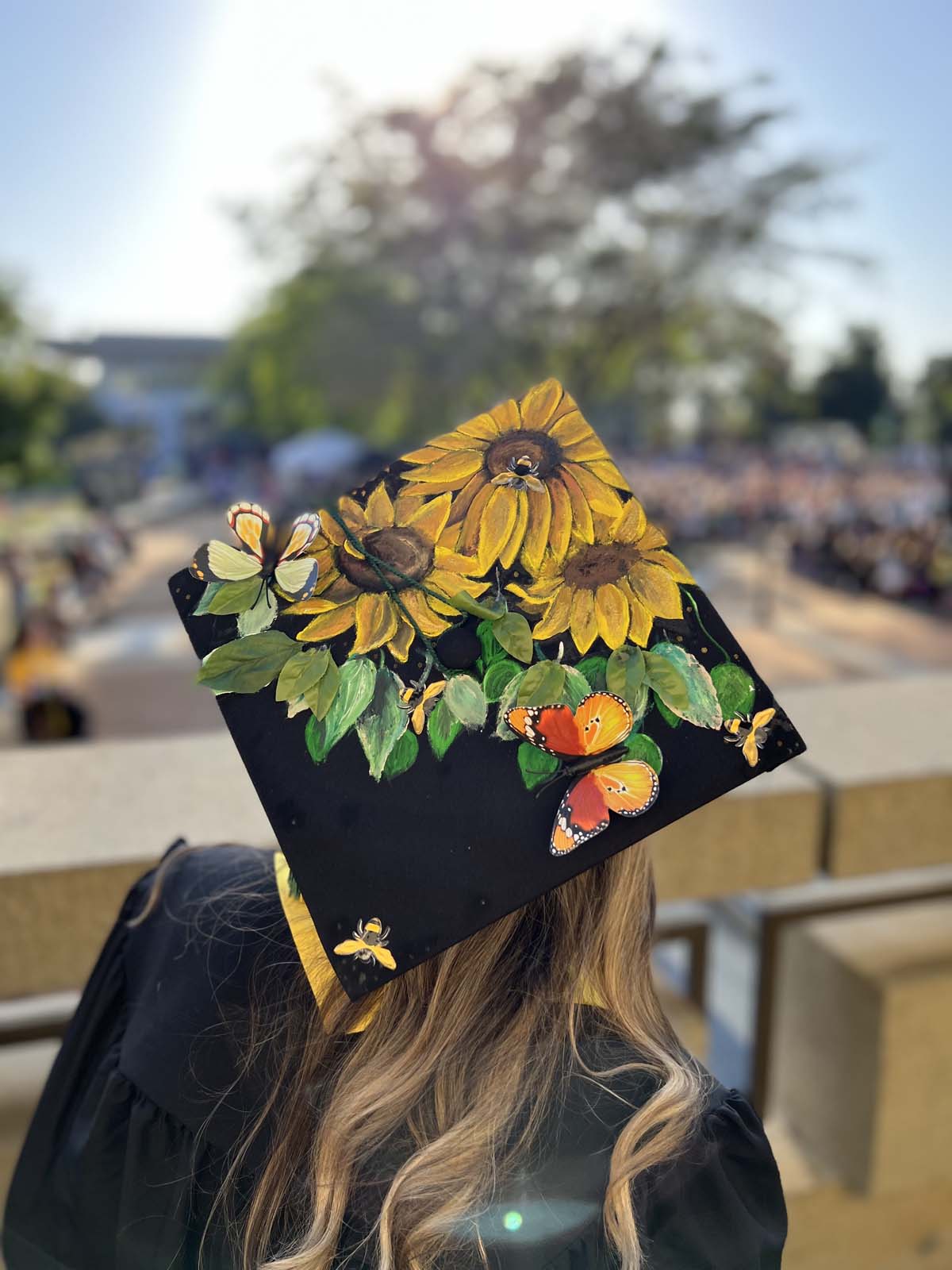 People enjoying Commencement