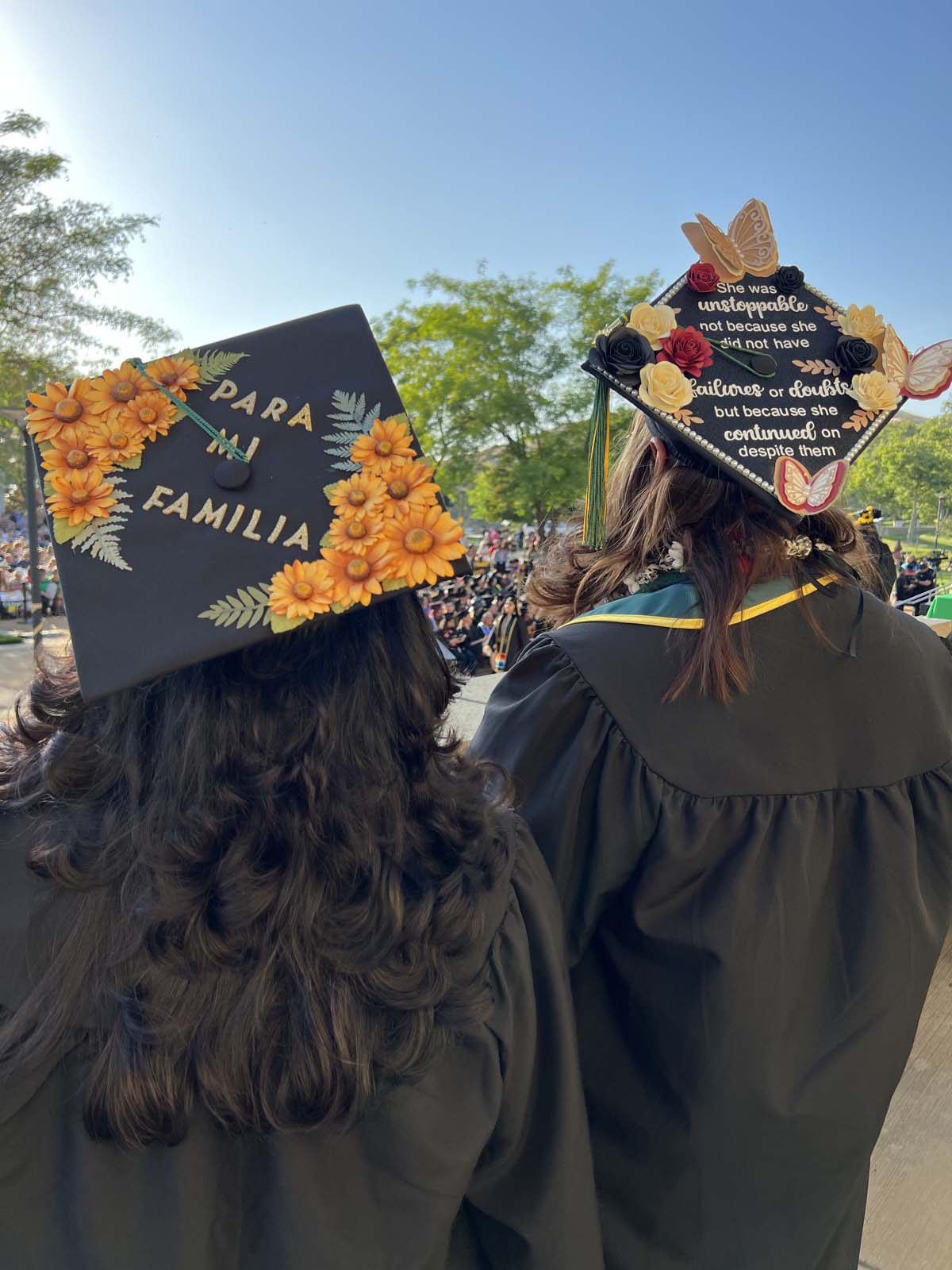 People enjoying Commencement