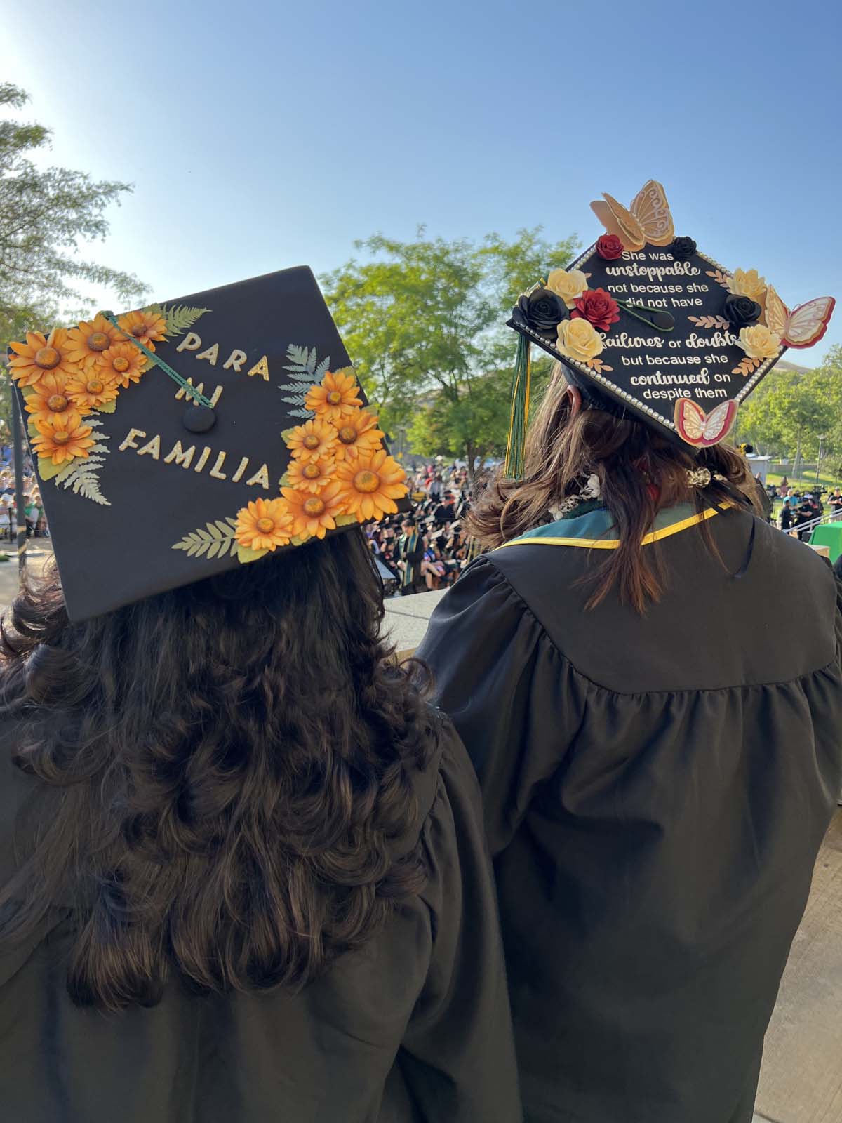 People enjoying Commencement