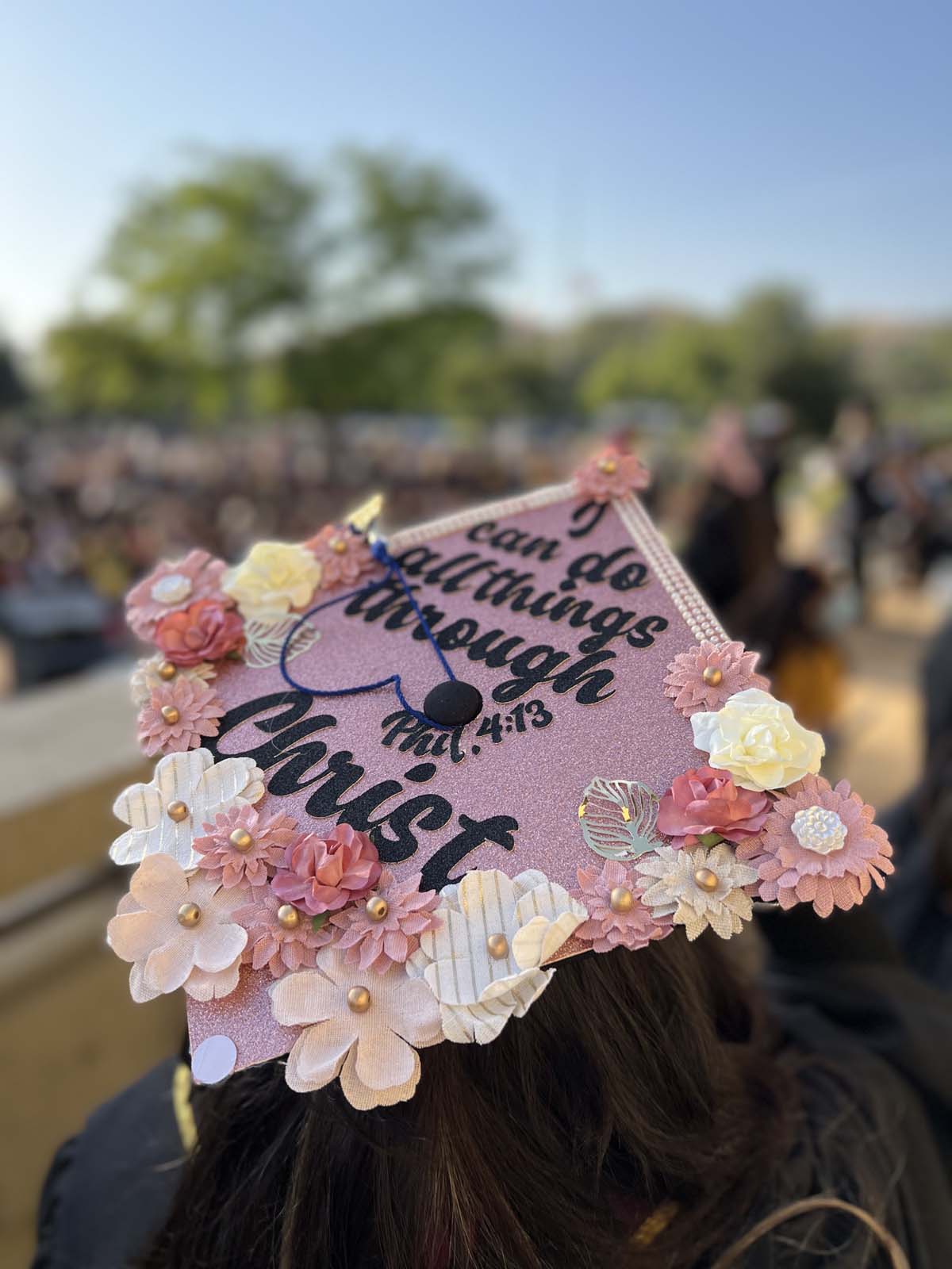 People enjoying Commencement