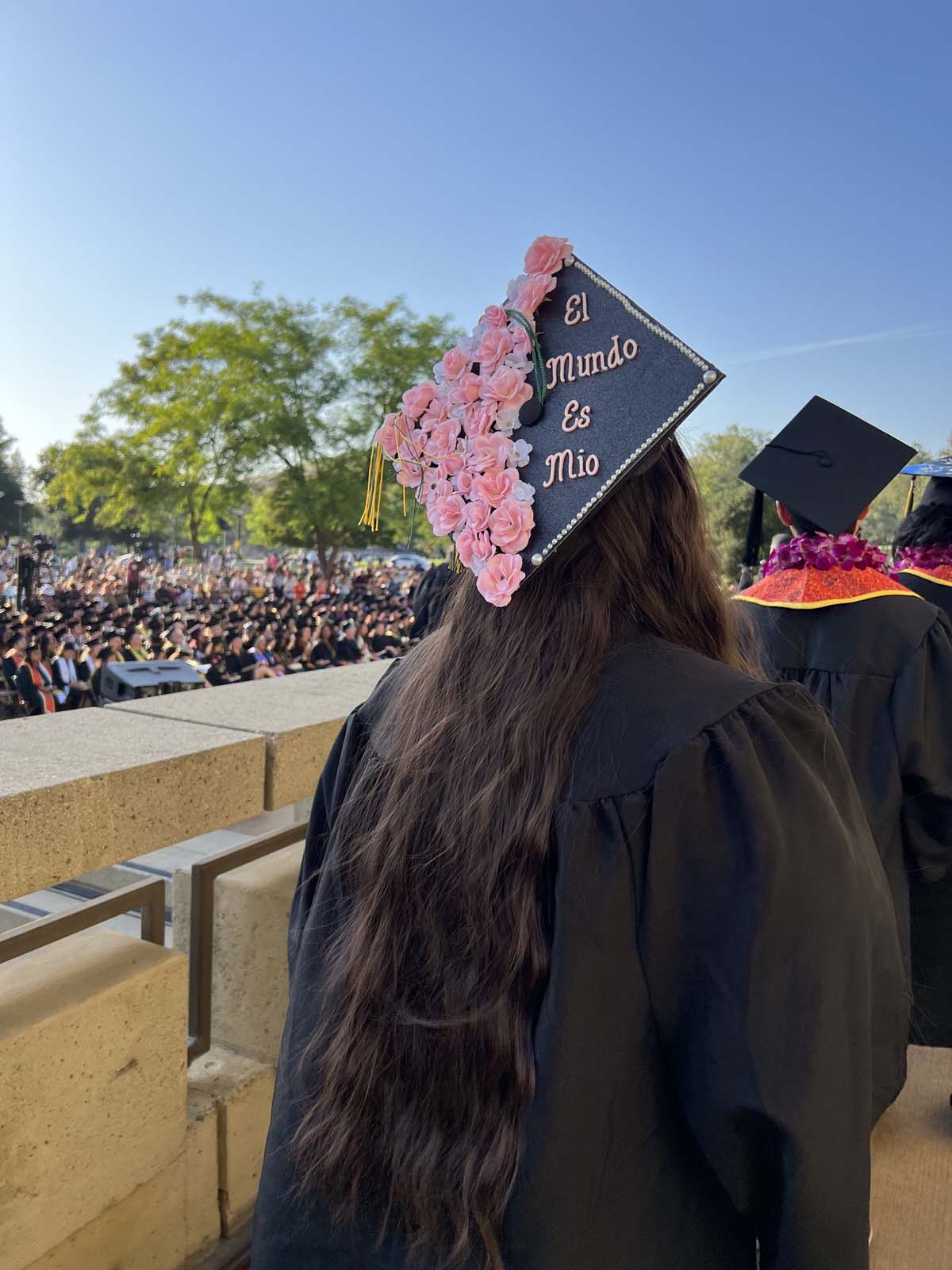 People enjoying Commencement