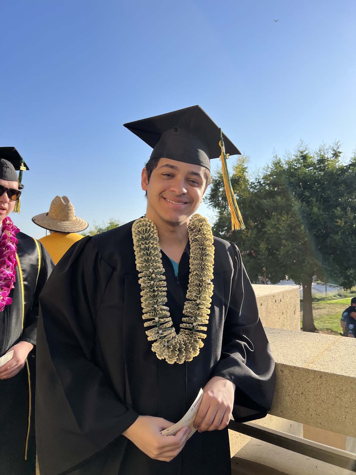 People enjoying Commencement