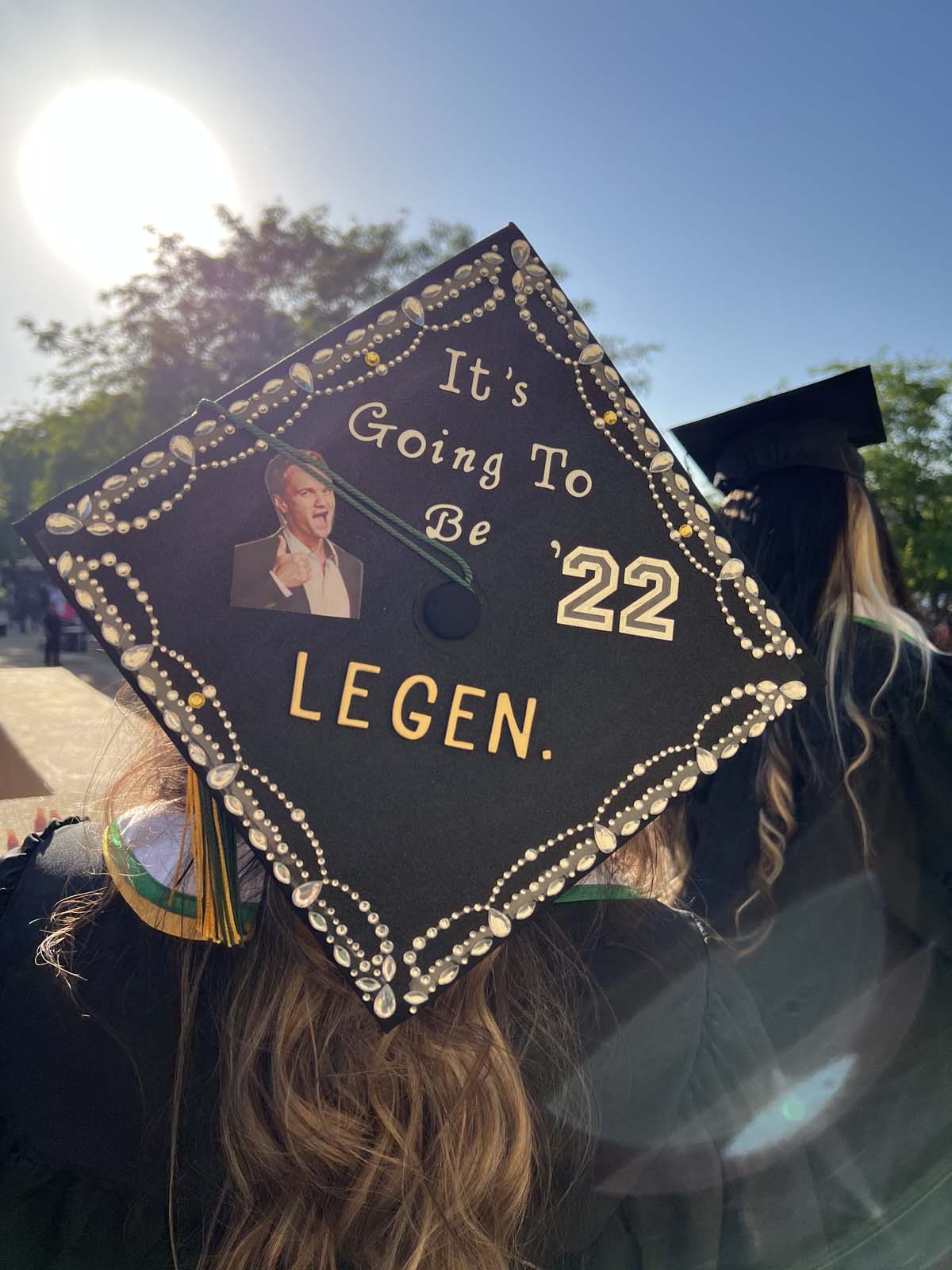 People enjoying Commencement