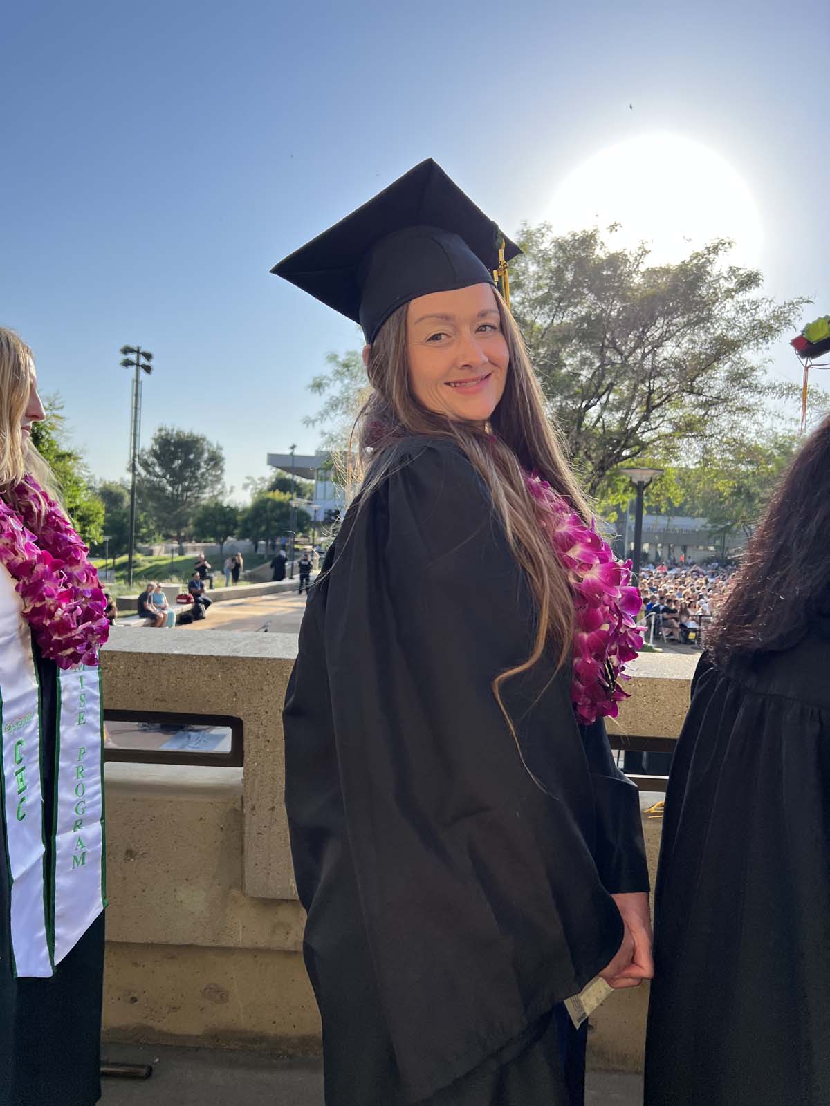 People enjoying Commencement