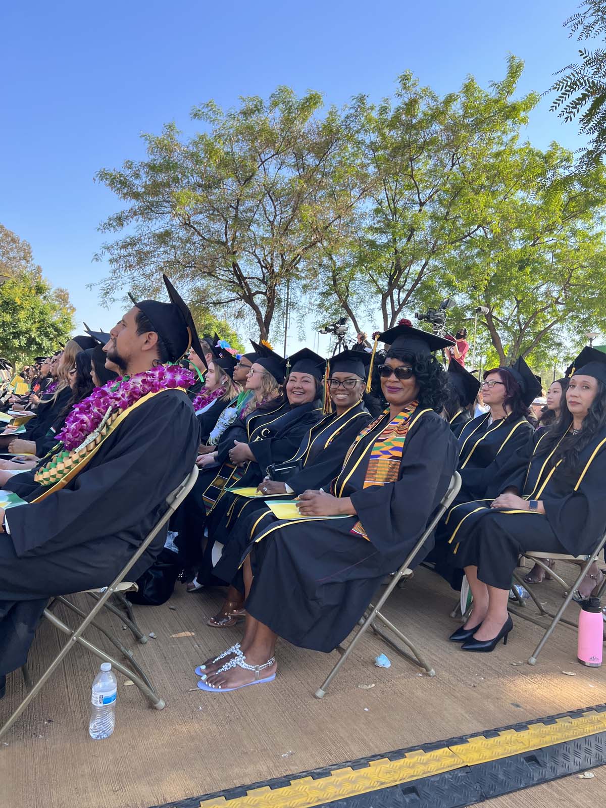 People enjoying Commencement