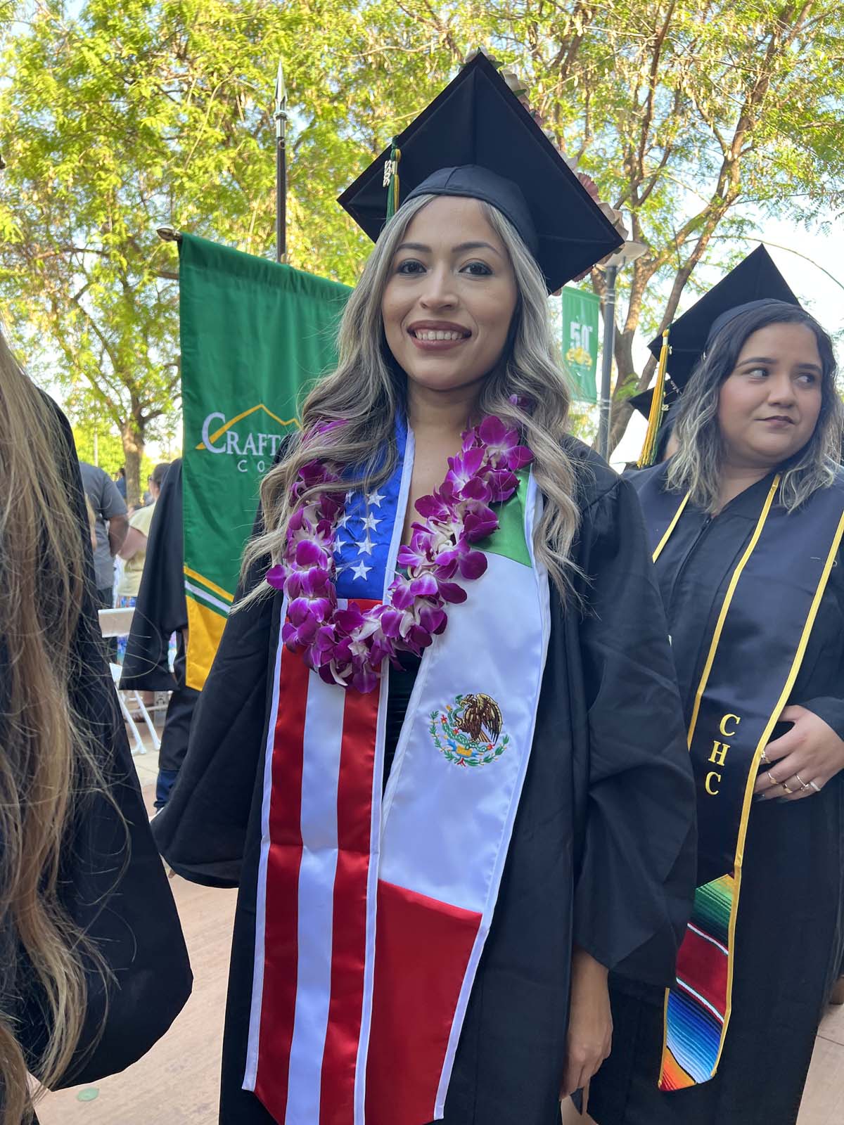 People enjoying Commencement