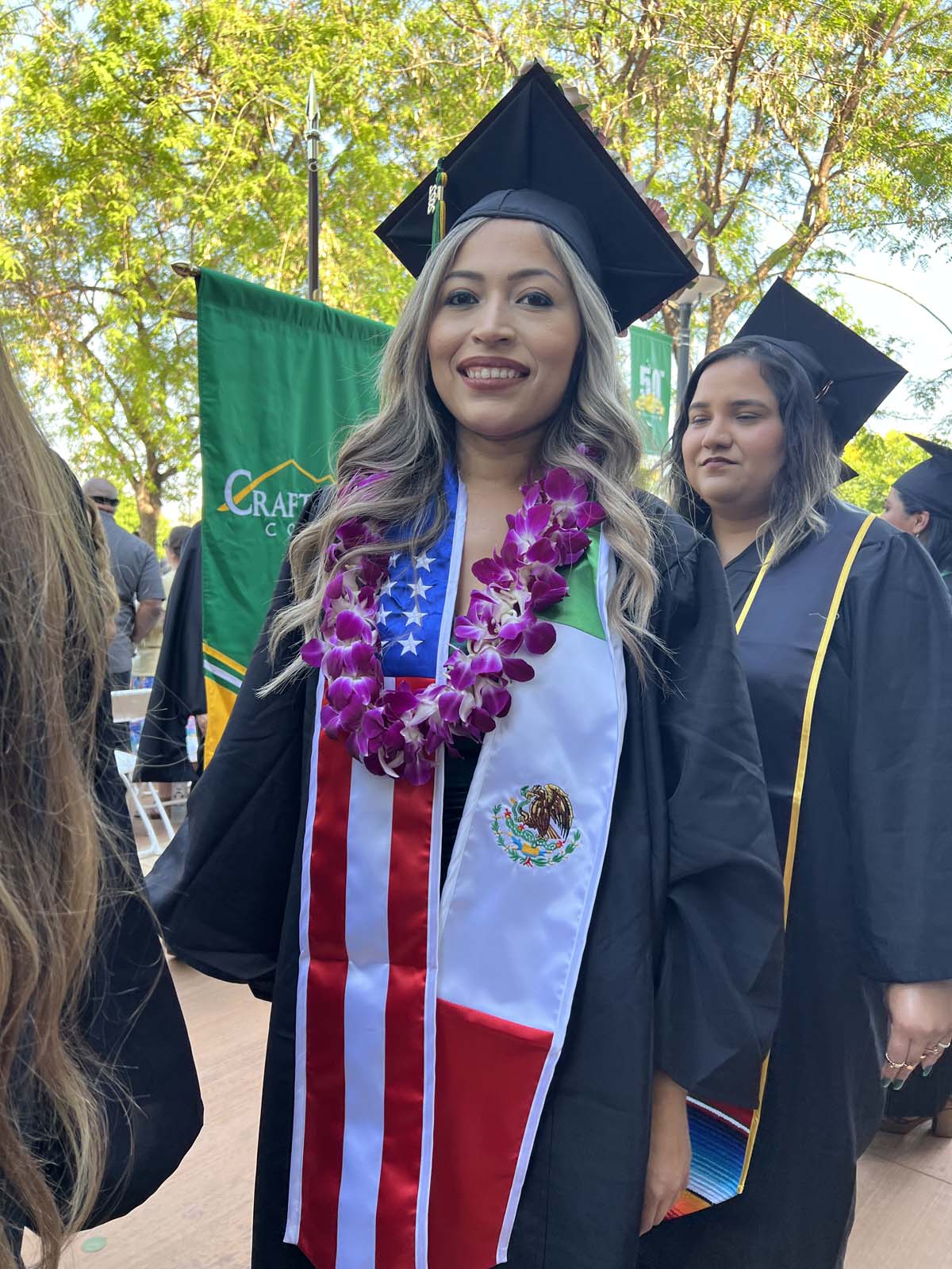 People enjoying Commencement