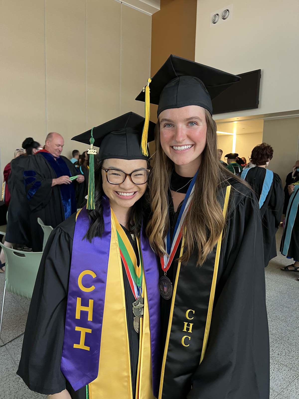 People enjoying Commencement