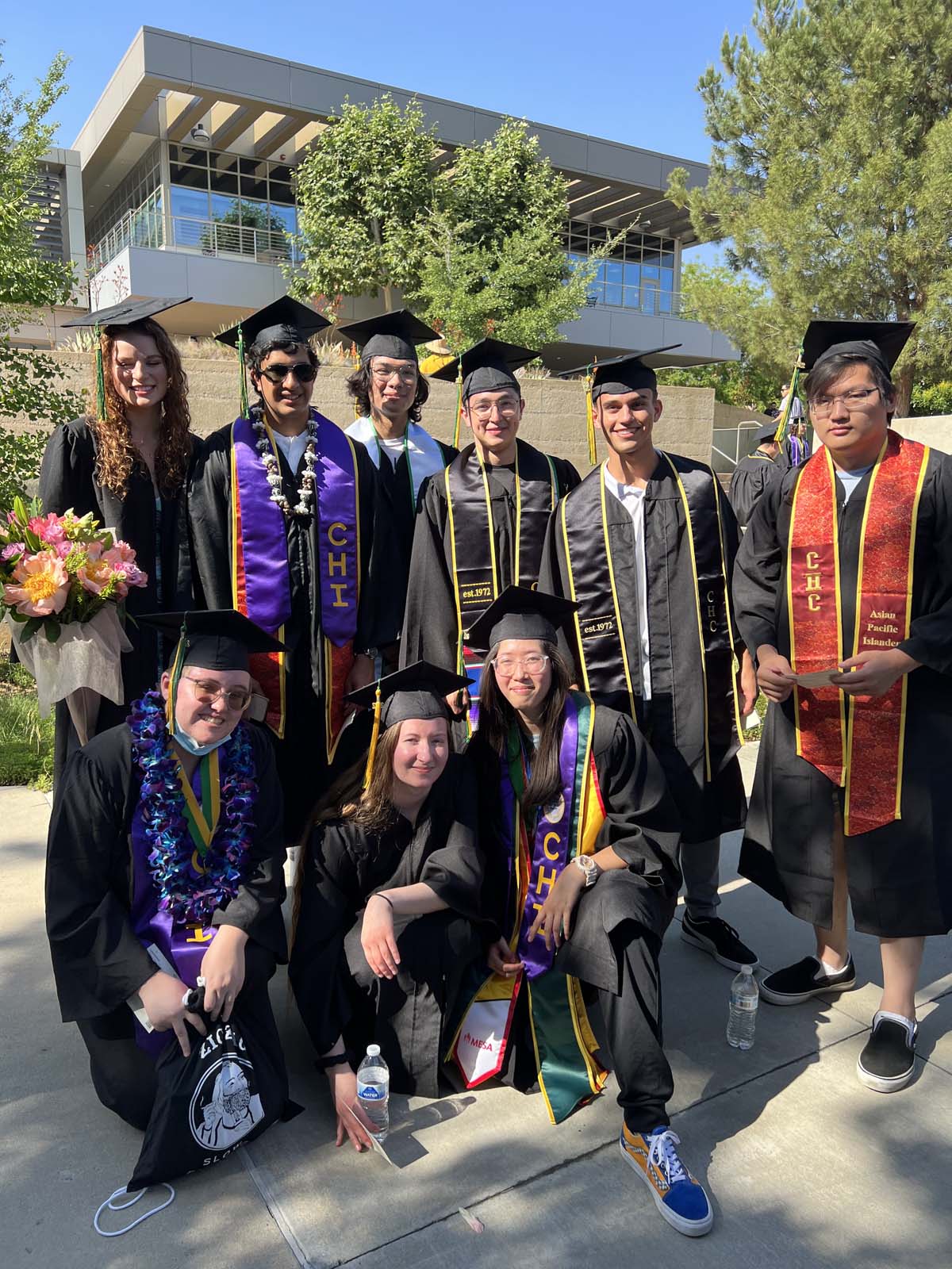 People enjoying Commencement