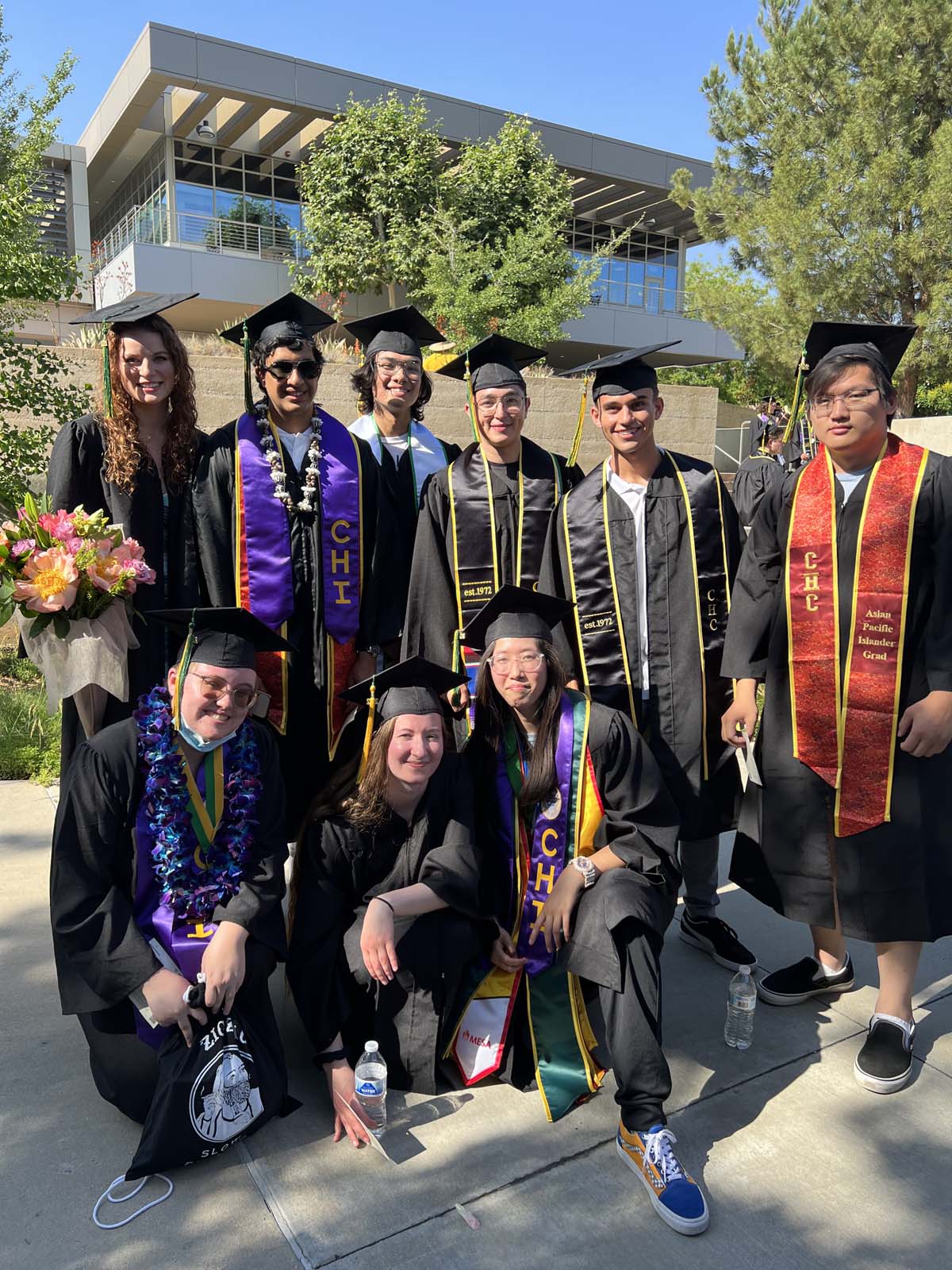 People enjoying Commencement