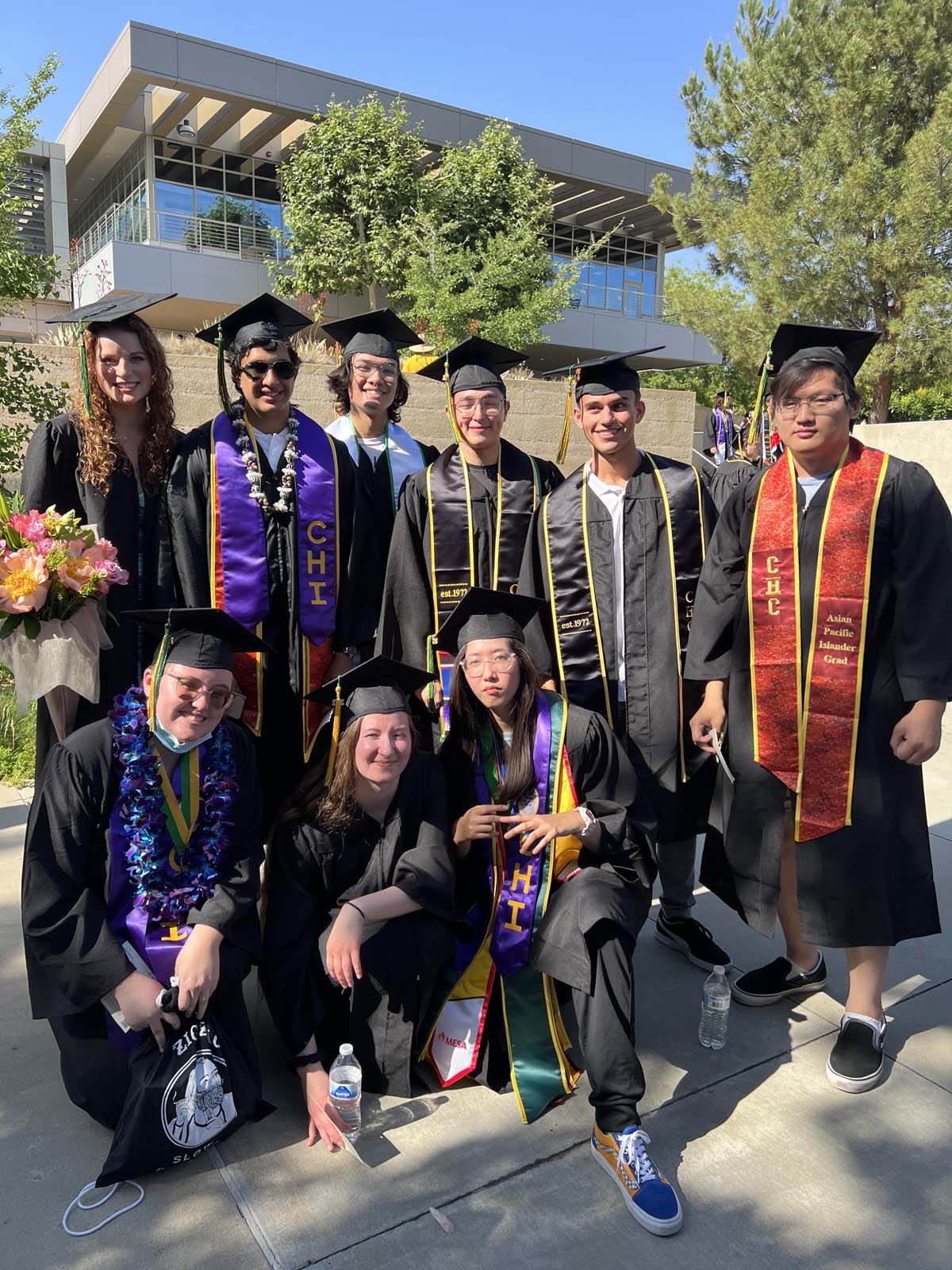 People enjoying Commencement