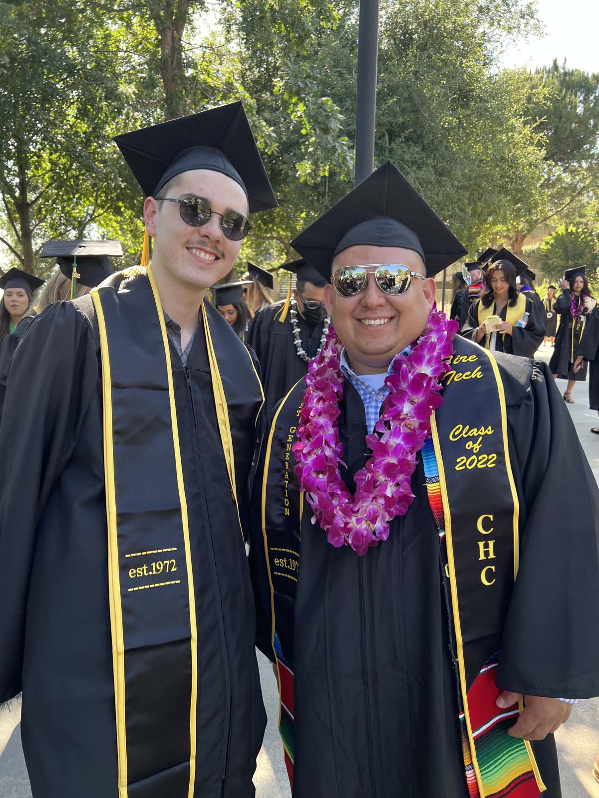 People enjoying Commencement