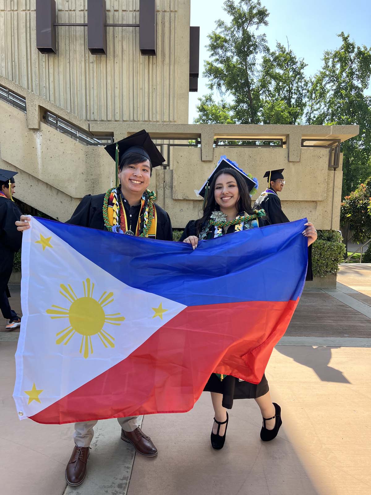 People enjoying Commencement