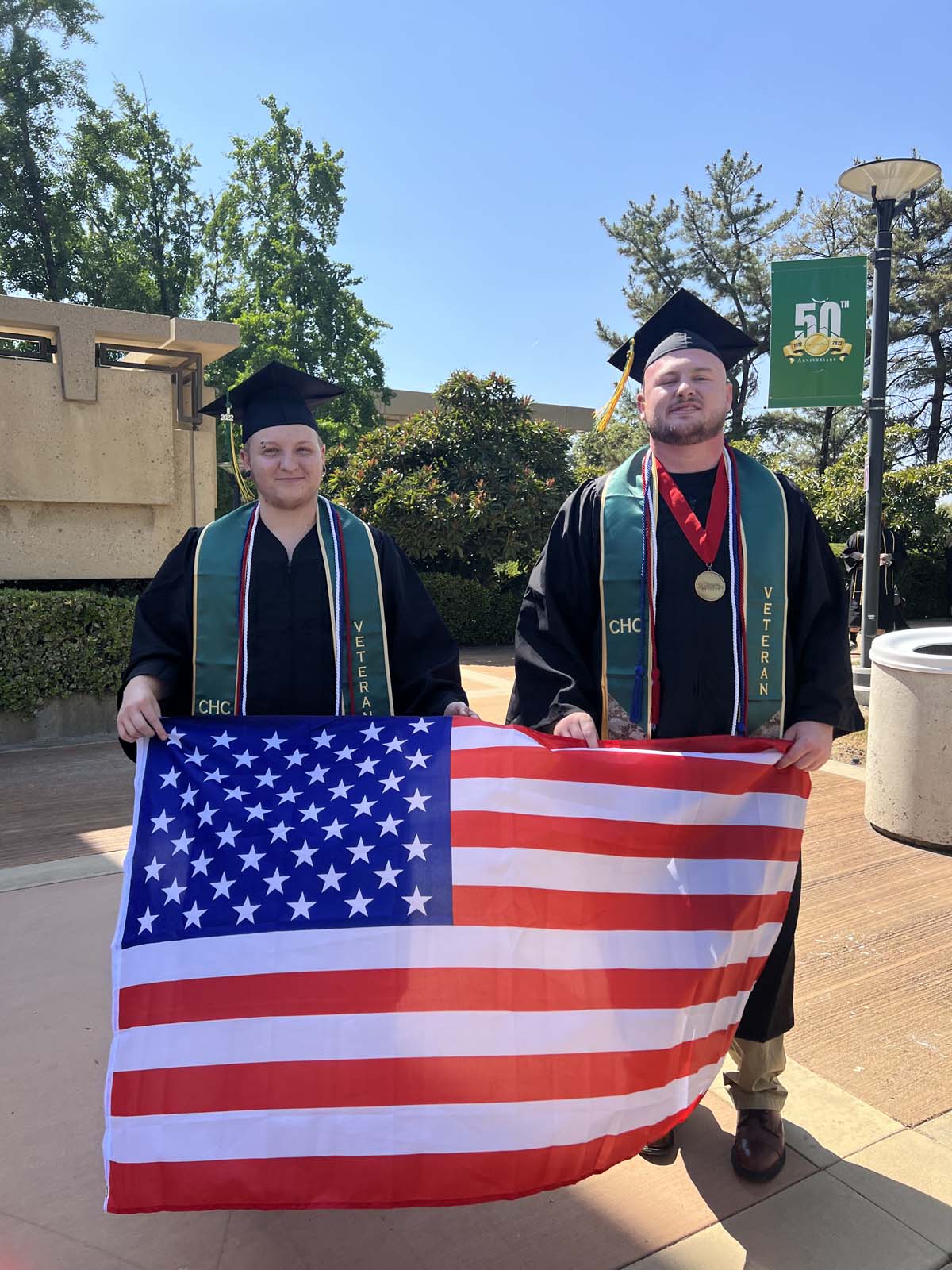 People enjoying Commencement