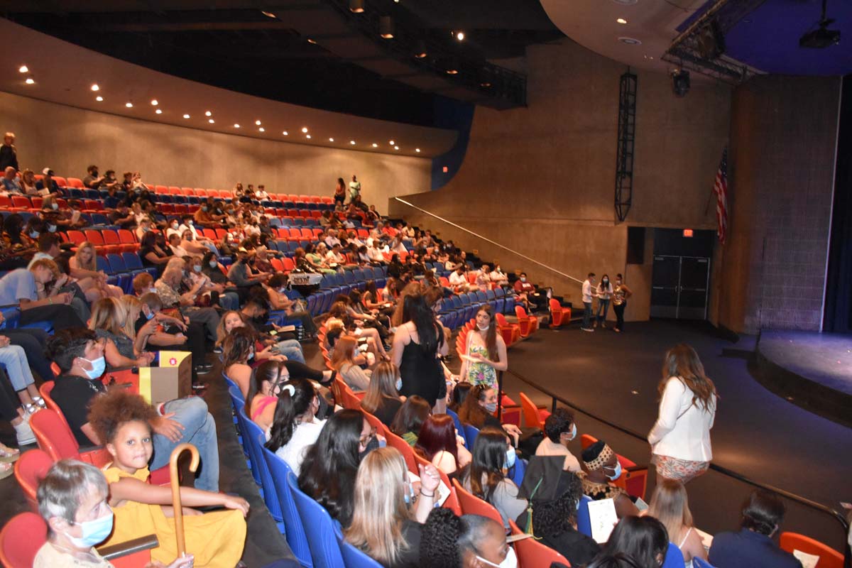 People enjoying the EOP&S Awards Ceremony