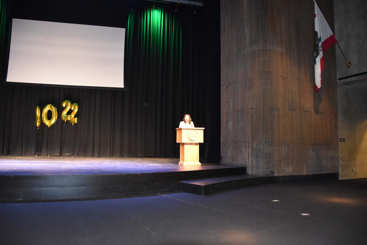 People enjoying the EOP&S Awards Ceremony