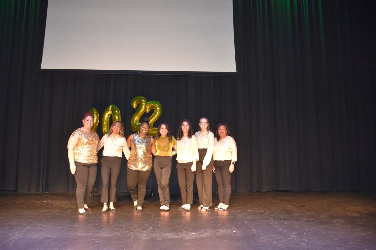 People enjoying the EOP&S Awards Ceremony