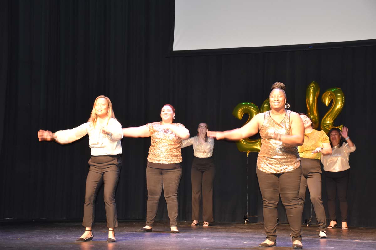 People enjoying the EOP&S Awards Ceremony