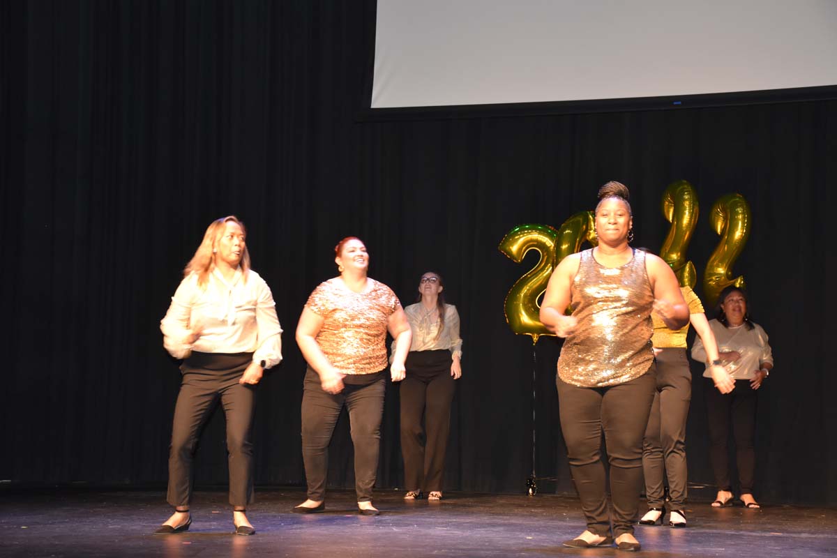 People enjoying the EOP&S Awards Ceremony