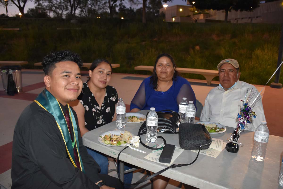 People enjoying the EOP&S Awards Ceremony