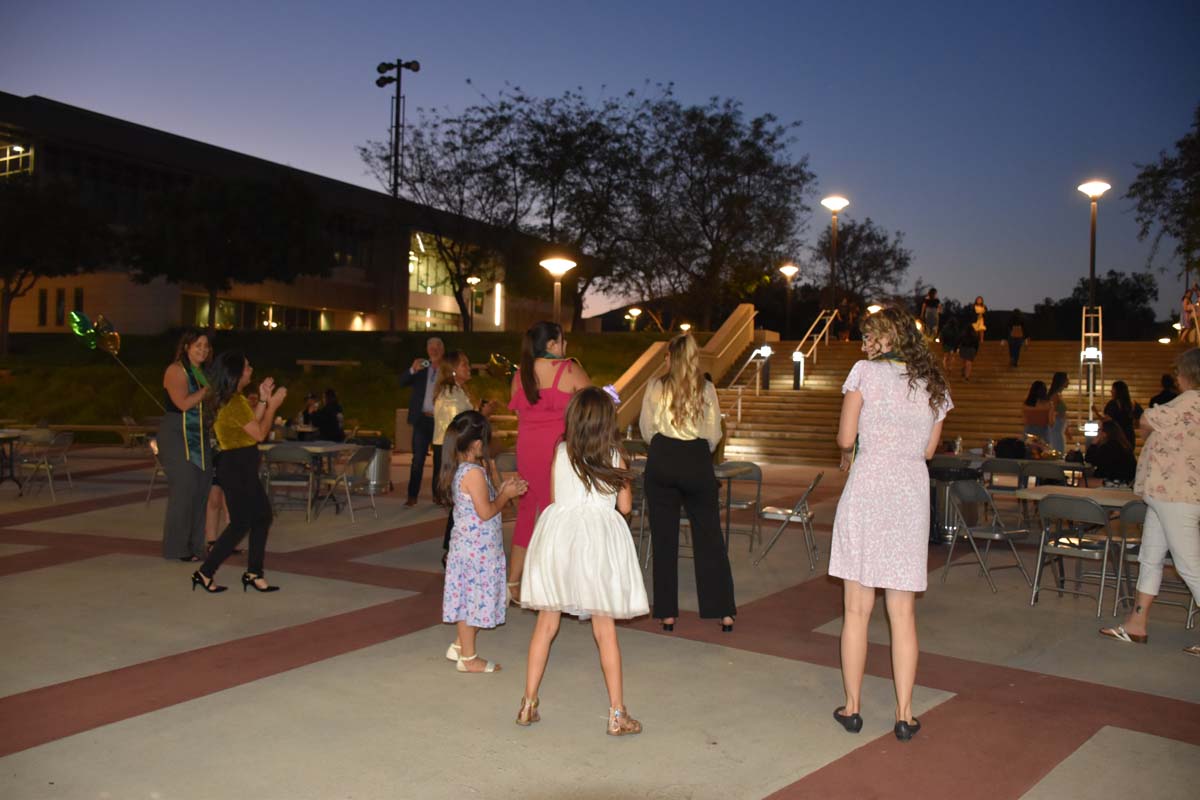 People enjoying the EOP&S Awards Ceremony