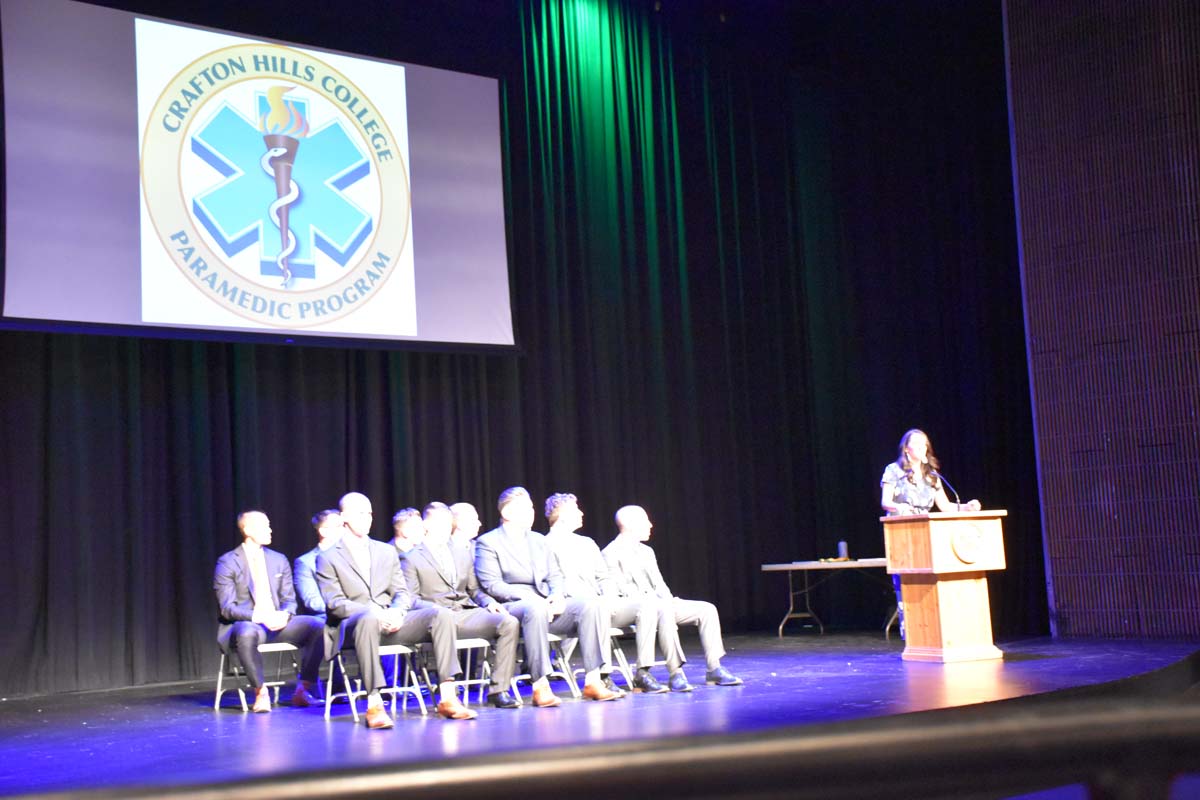 People enjoying the Paramedic Graduation