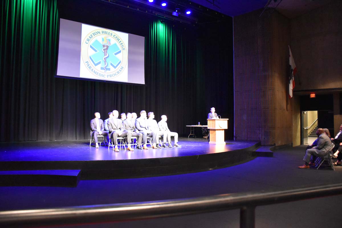 People enjoying the Paramedic Graduation