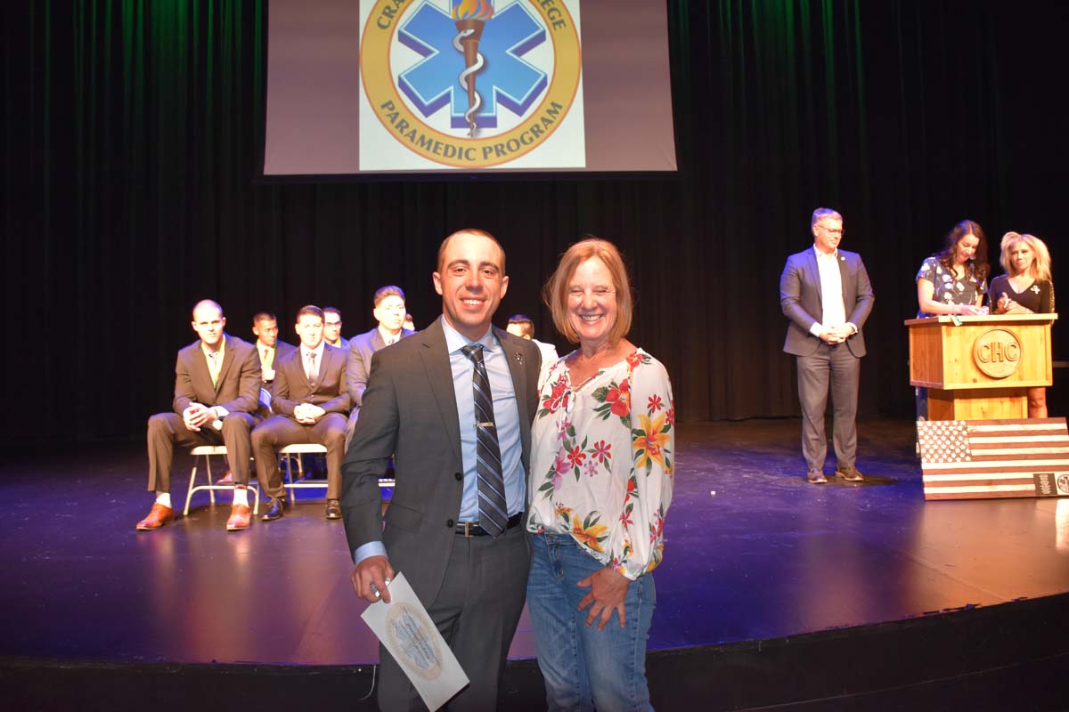 People enjoying the Paramedic Graduation