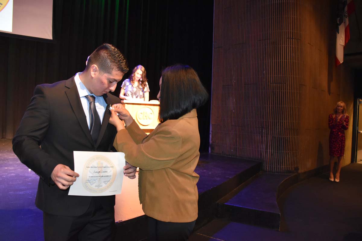 People enjoying the Paramedic Graduation