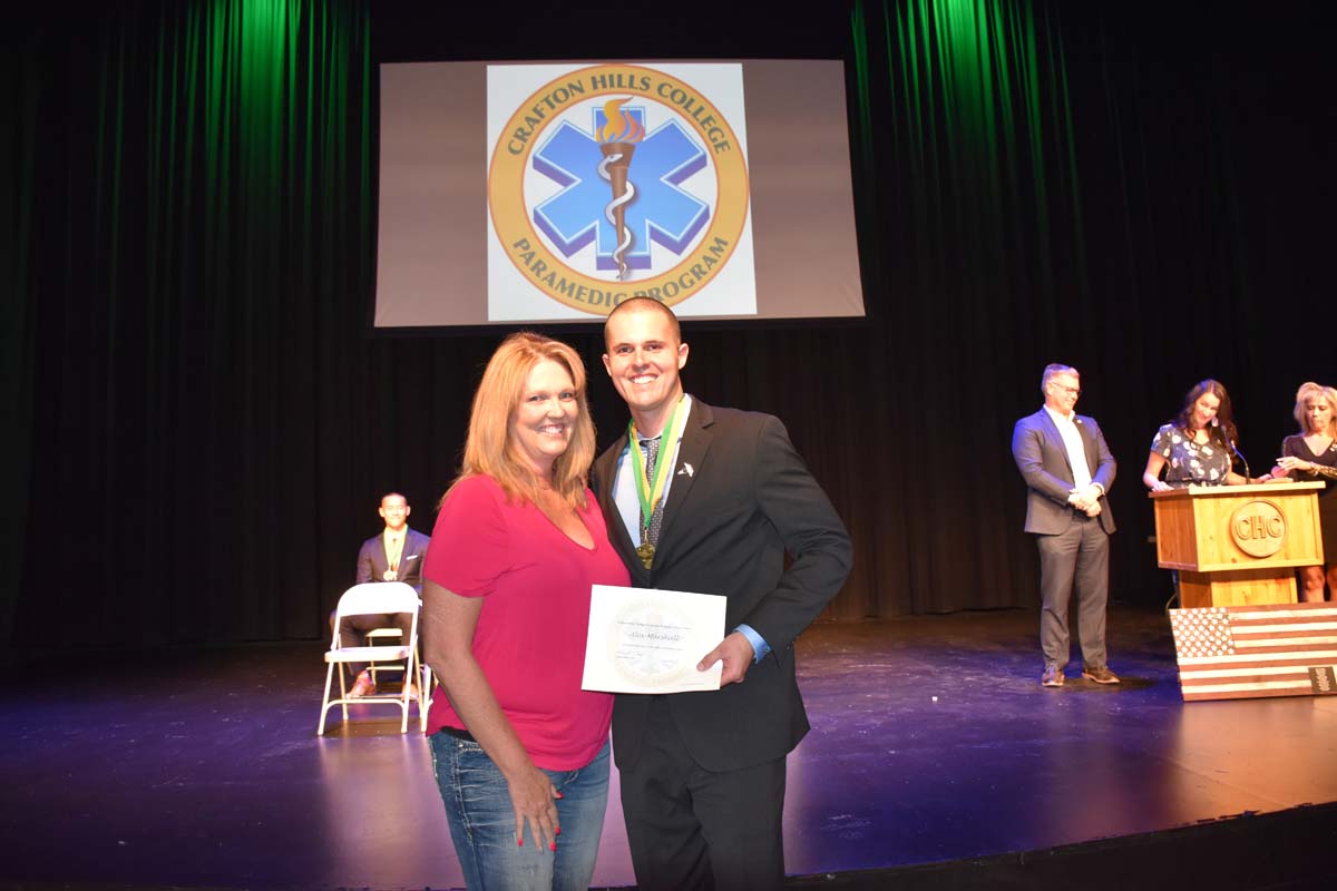 People enjoying the Paramedic Graduation