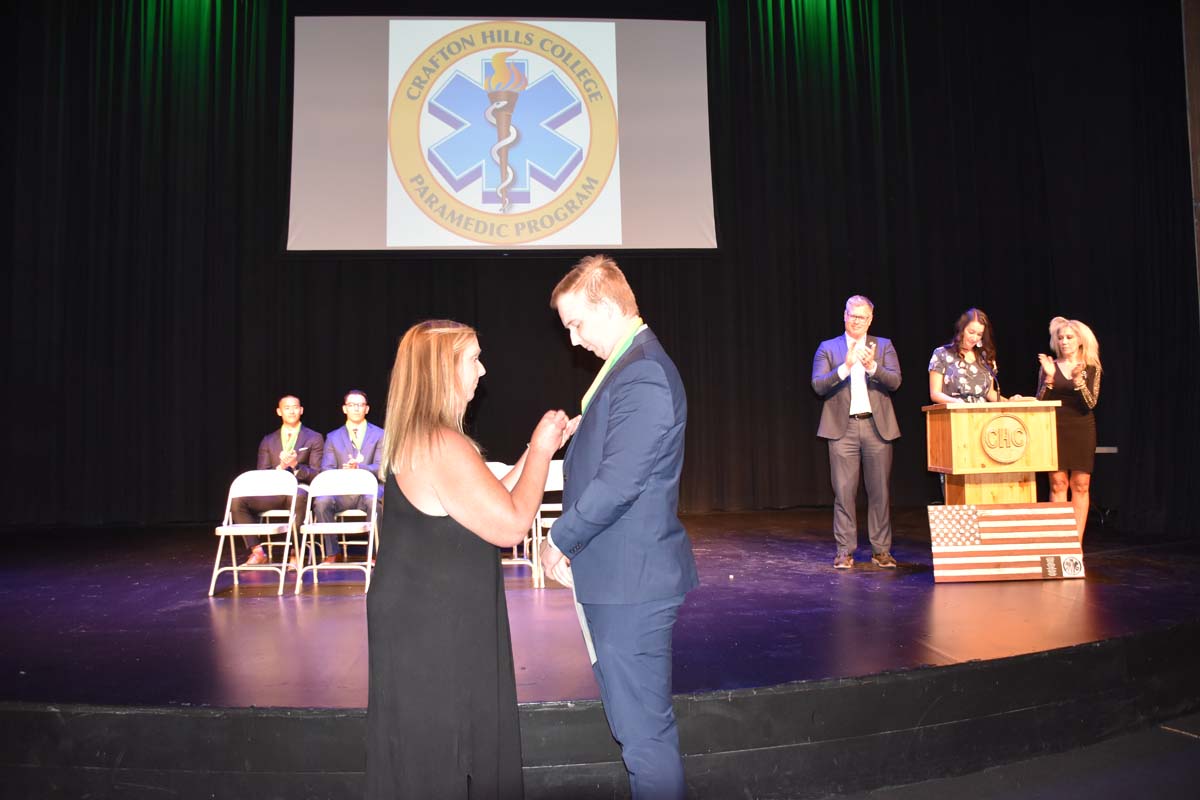 People enjoying the Paramedic Graduation