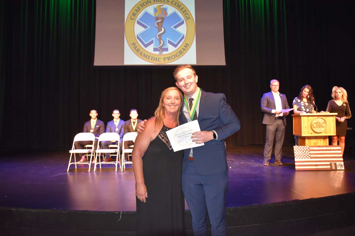 People enjoying the Paramedic Graduation