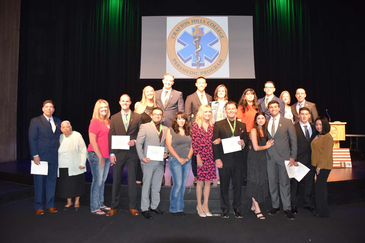 People enjoying the Paramedic Graduation