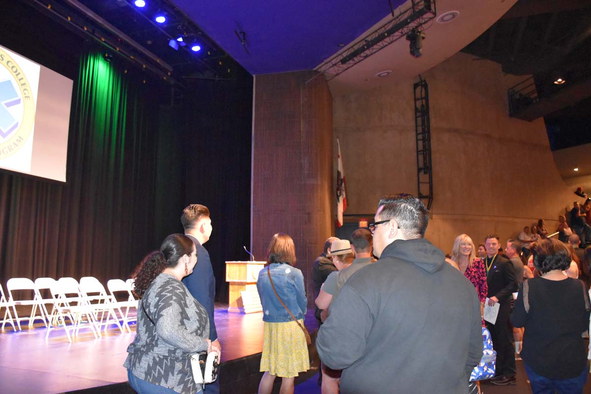 People enjoying the Paramedic Graduation