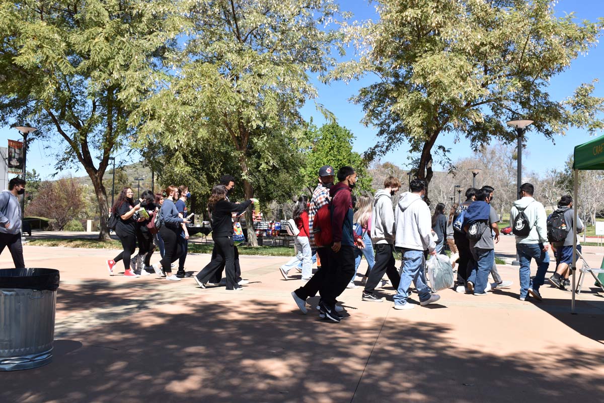 People enjoying Senior Day