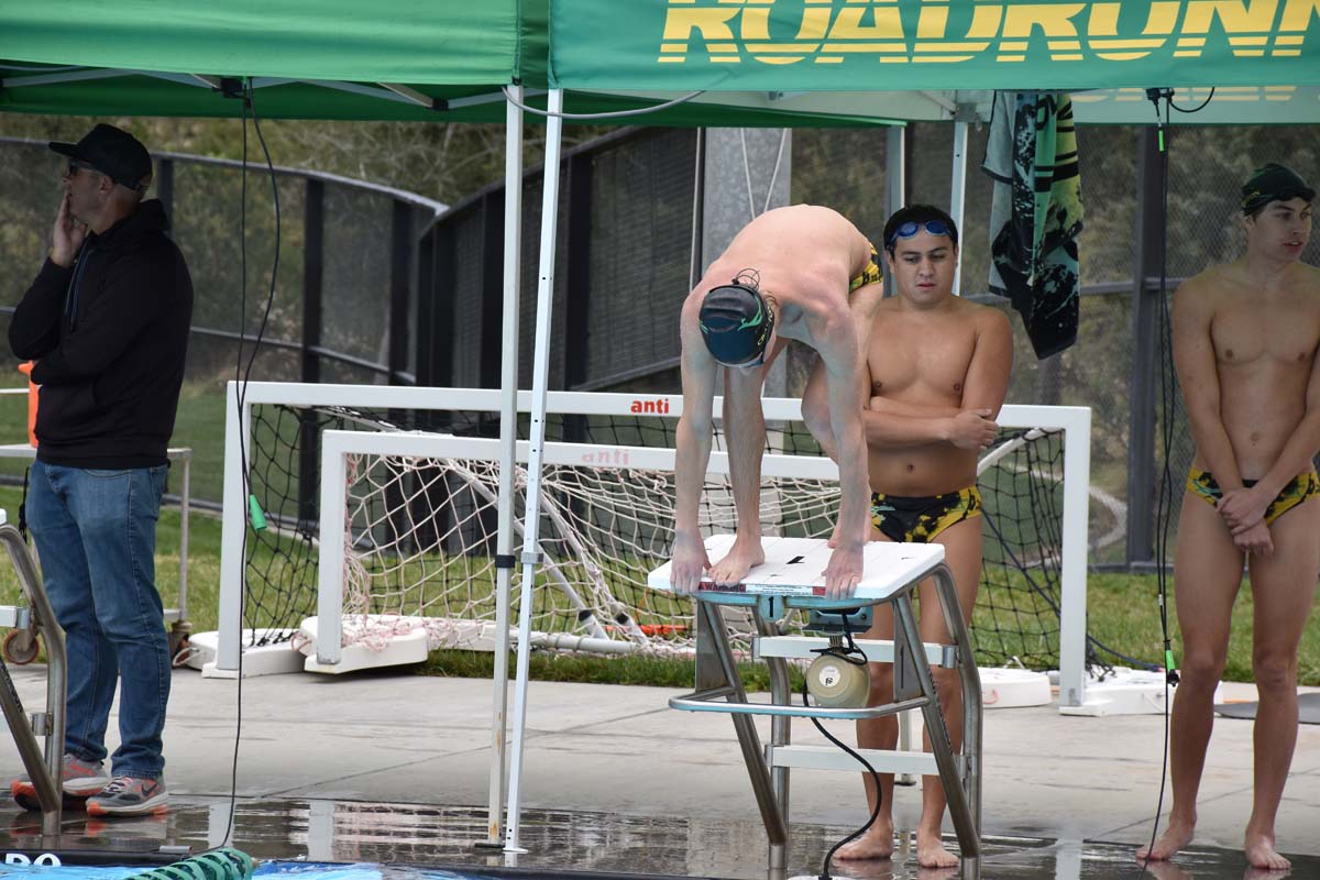 People enjoying the swim meet